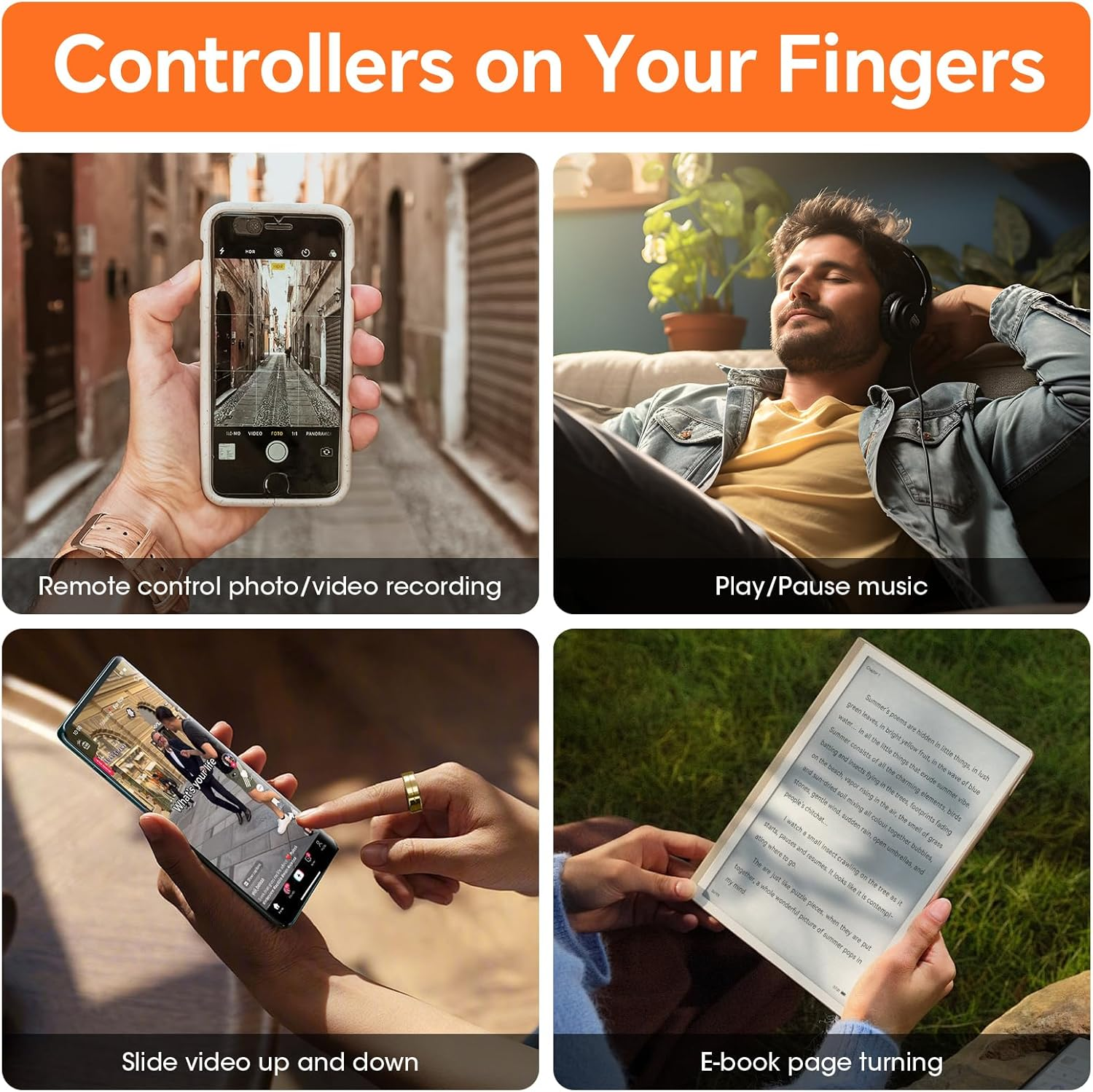 2025 New Ultra-Thin Smart Ring, 24/7 Automatically Tracks Heart Rate, Blood Oxygen, Sleep, Body Temperature, Health Tracker for Men and Women, No Subscription Fee, Android & Ios (Silver Size 12) image number 5