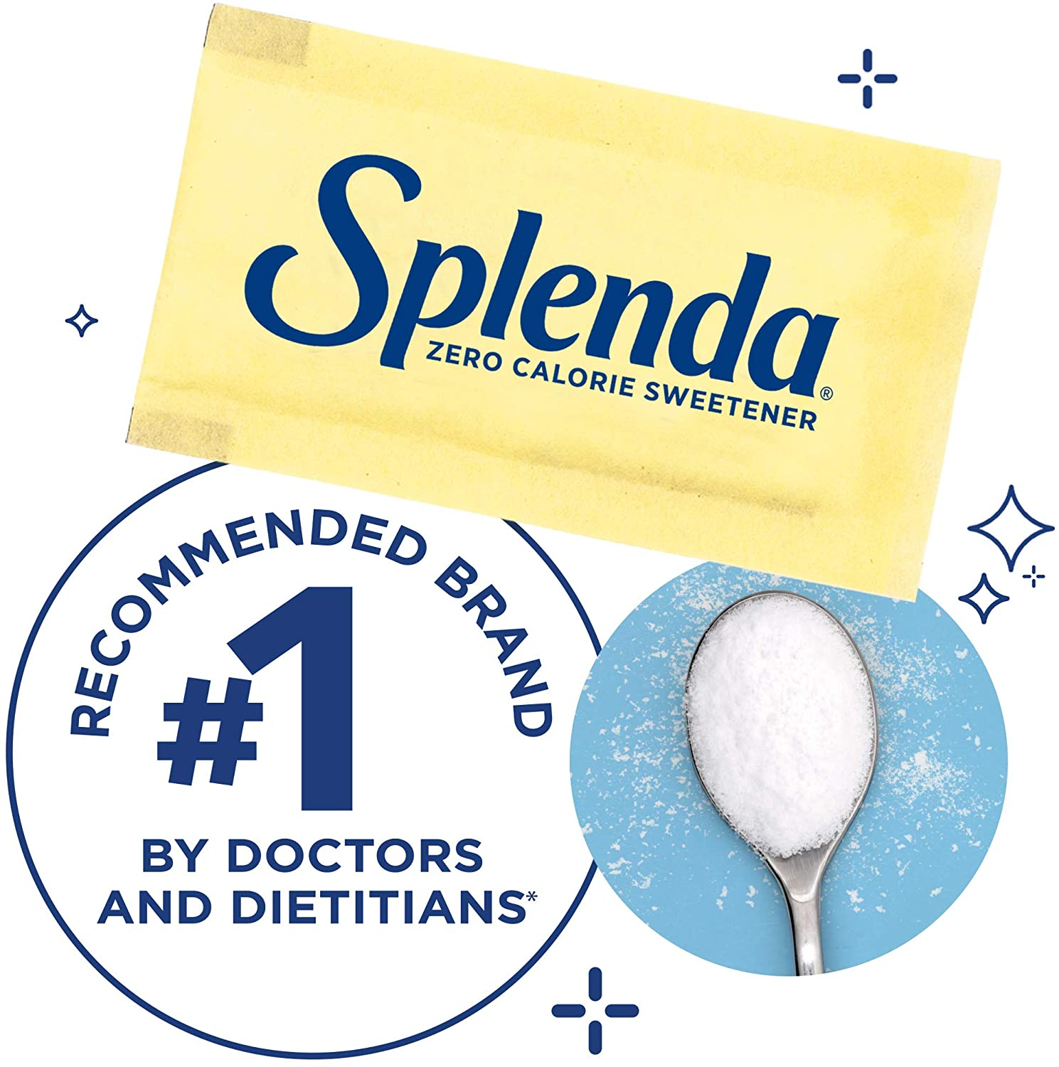 Splenda No Calorie Sweetener Value Pack, 1000 Individual Packets, 2.2 Lbs,1000 Count (Pack of 1) image number 1
