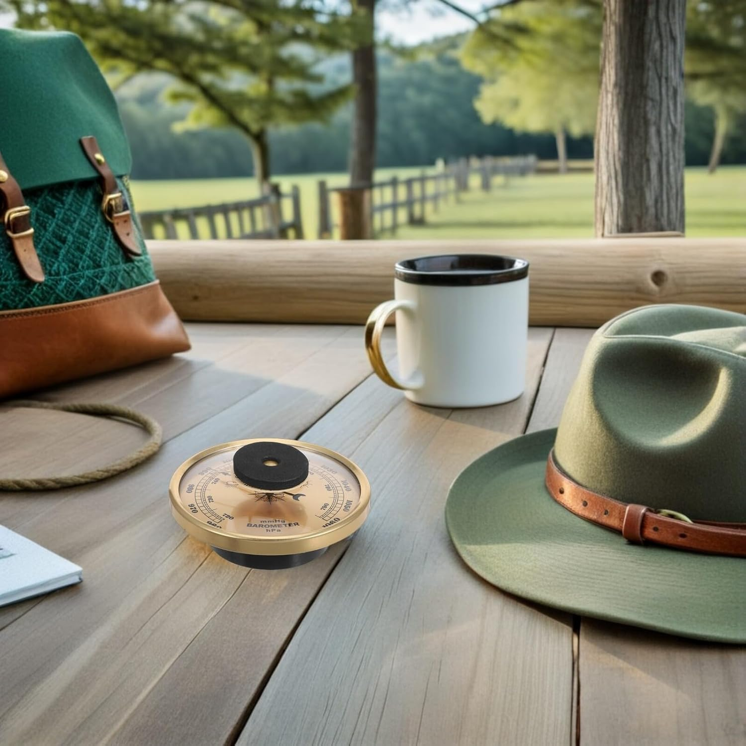 COHEALI Weather Station Barometer Thermometer Hygrometer Accurate Analog Atmospheric Pressure Gauge for Home Office Bedroom Indoor Climate Monitor with Temperature and Humidity Measurement image number 1