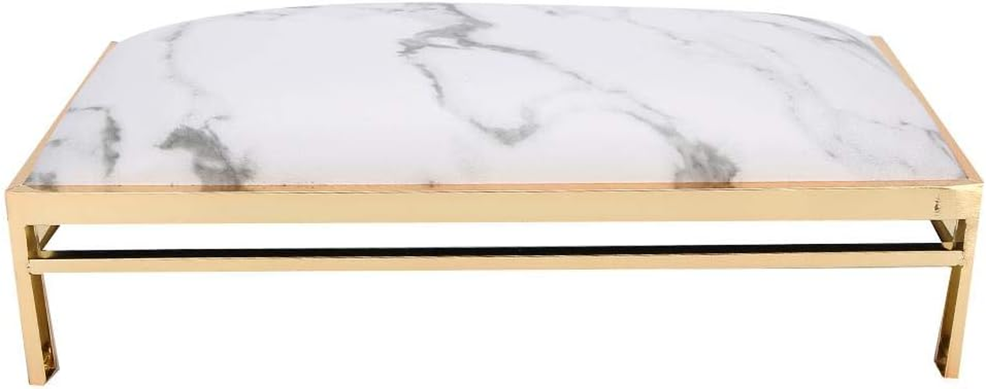 Waterproof Nail Art Hand Cushion, Manicure Armrest Cushion Made of Soft PU Leather for Nail Art Salon Home (Marble) image number 2