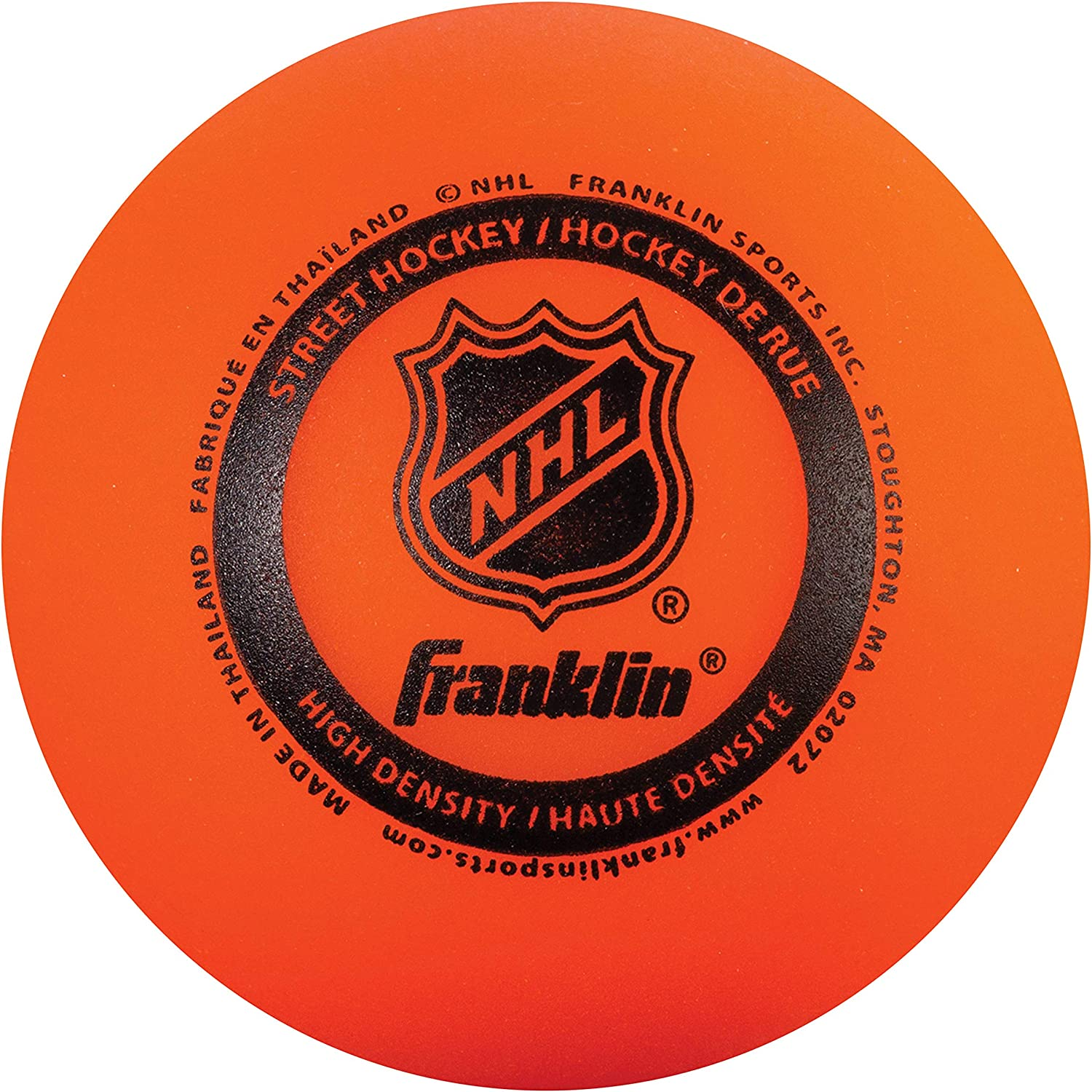 Franklin Sports NHL High Density Street Hockey Ball, 3-Pack