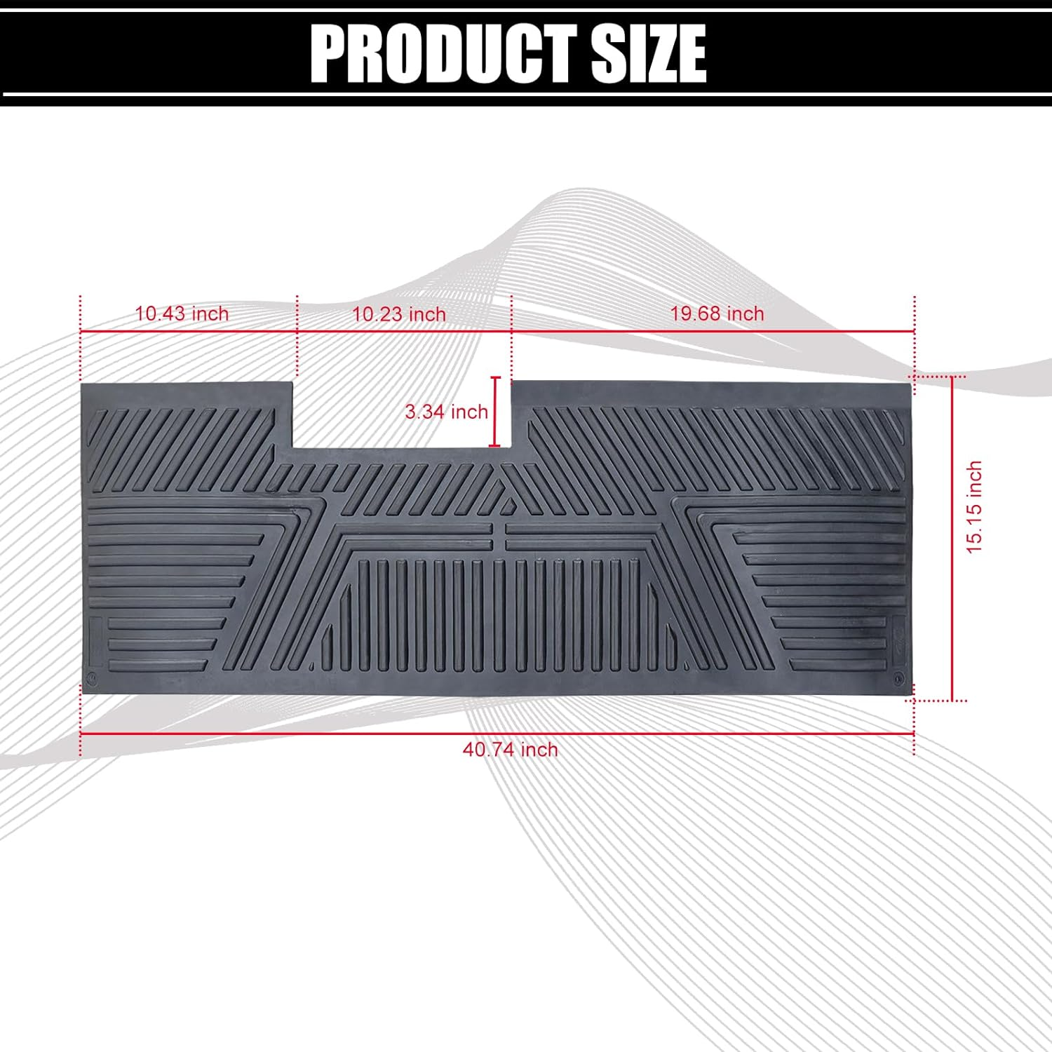 Cartclan Golf Cart Floor Mat Fit Club Car Precedent New and Improved Not Deformed Non-Slip Durable Floor Liner Mat - Black image number 4