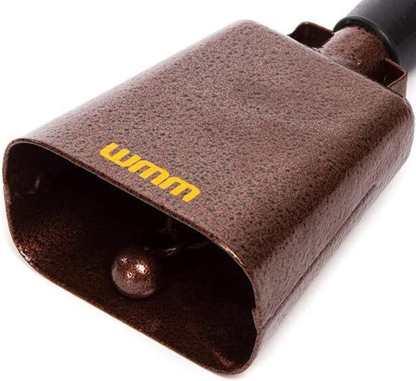 10 Inch Steel Cowbell with Handle Cheering Bell for Sports Events Large Solid School Bells & Chimes Percussion Musical Instruments Call Bell Alarm(Copper) image number 3