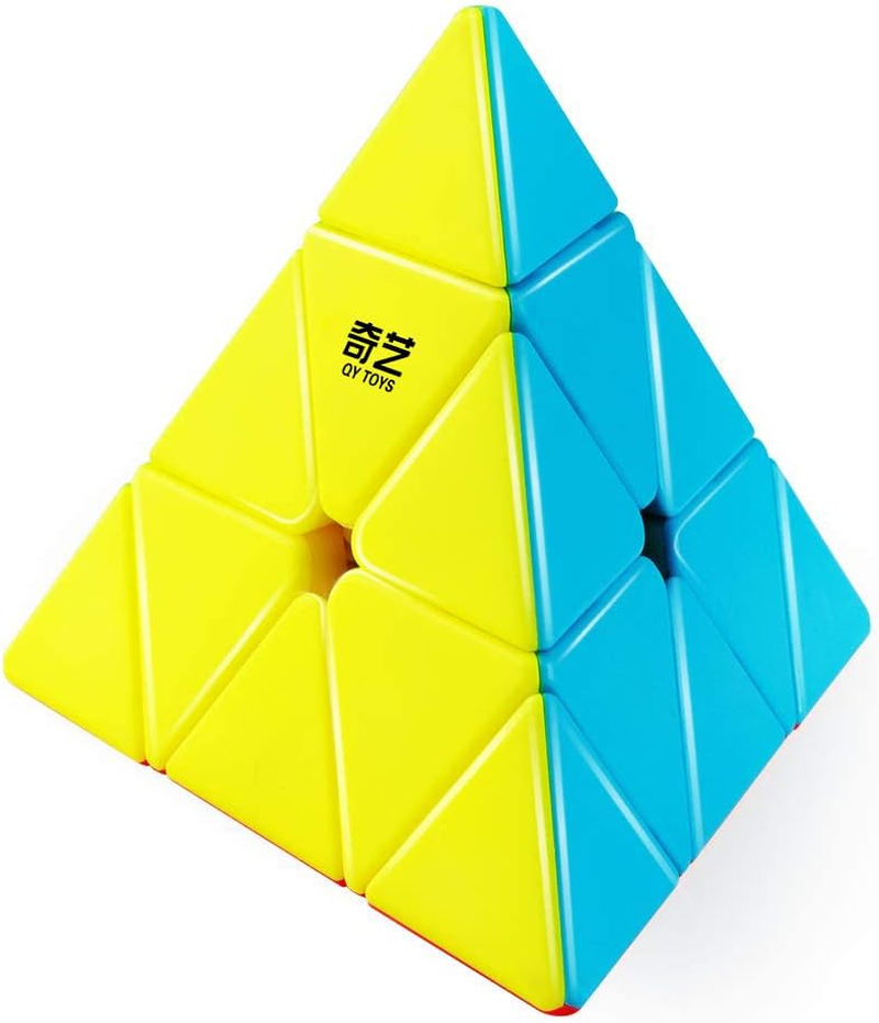 D-Fantix Qiyi Qiming Pyramid Stickerless Speed Cube Triangle Cube Puzzle image number 4