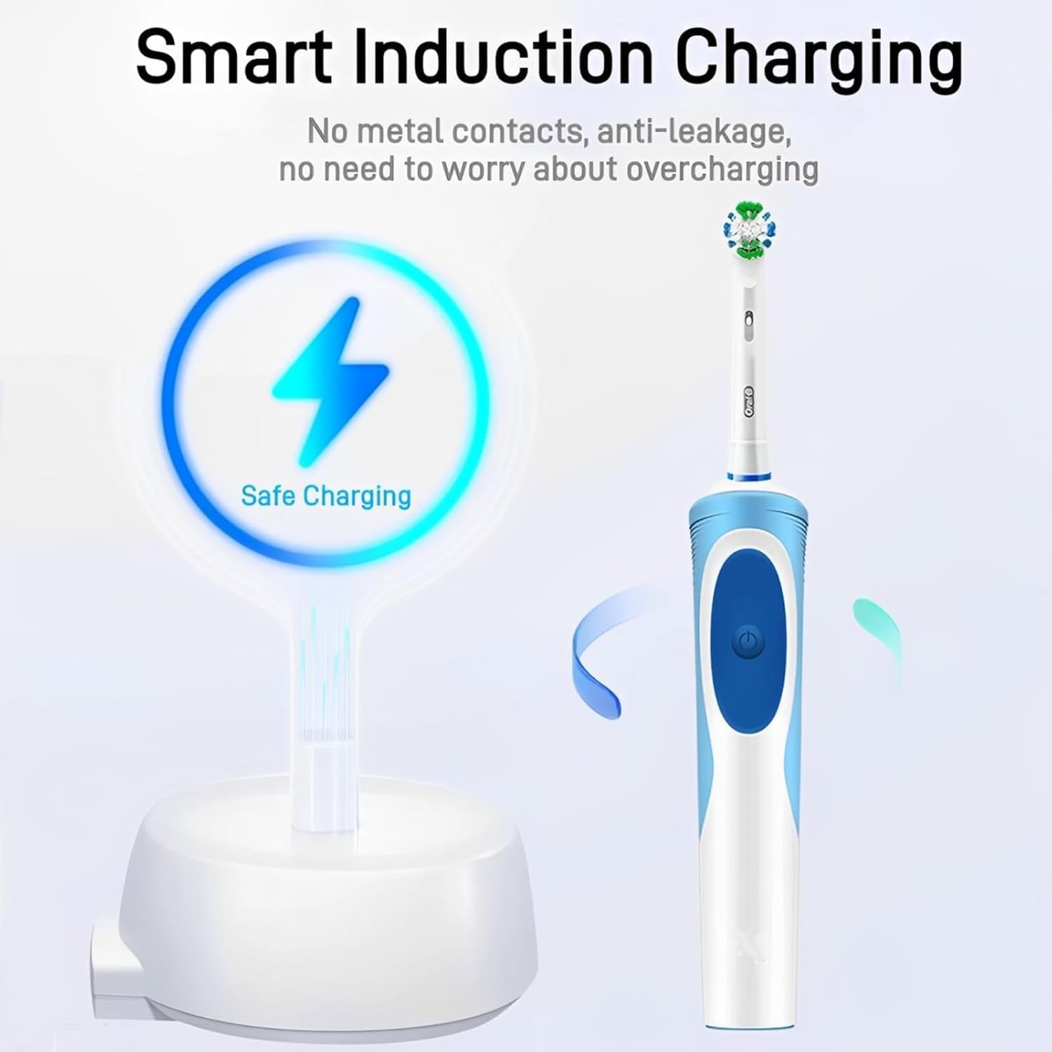 Electric Toothbrush Charger for Braun Oral-B 3757 Charger, Replacement Chargers for Oral B 3757 for B-Raun Oral B D36 D12 Oralb Pro 600 1000 4000 5000 7000, Braun 370, Genius 8000N 9000N image number 4