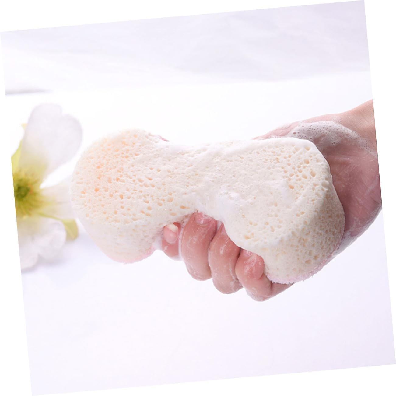 DECORNIJIA Bath Sponge Body Cleaning Sponge Shower Scrubber for Women Babies Kids Soft Exfoliating Bathing Tool Suitable for Sensitive Skin and Daily Shower Use image number 2