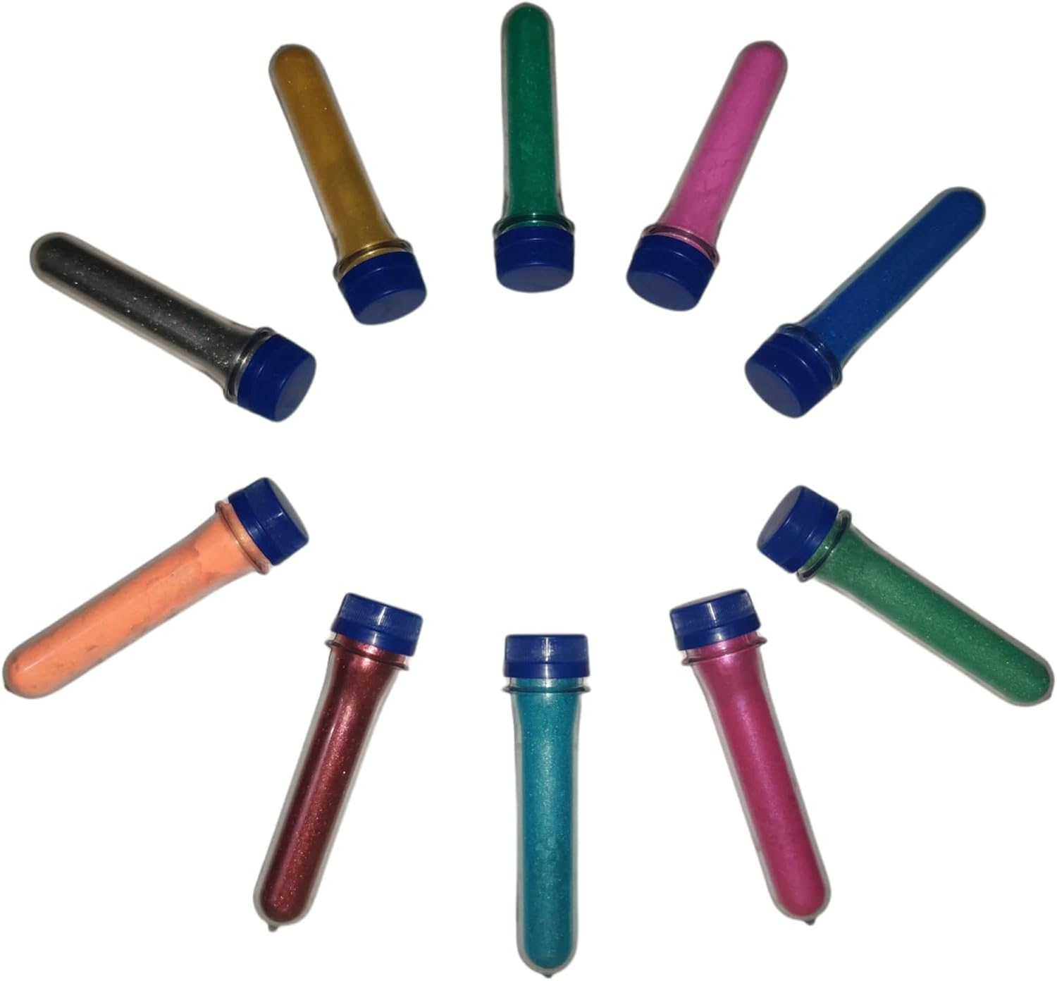 KEDIA Mica Combo of 10 Colors Pearl Powder Pigment | Each Pack of 10 Grams | for Making Cosmetic |Make up | Candle Making | Soap Making, Nail Art | Resin Jewelry; Epoxy, Resin, Plastidip (10 Colors) image number 2