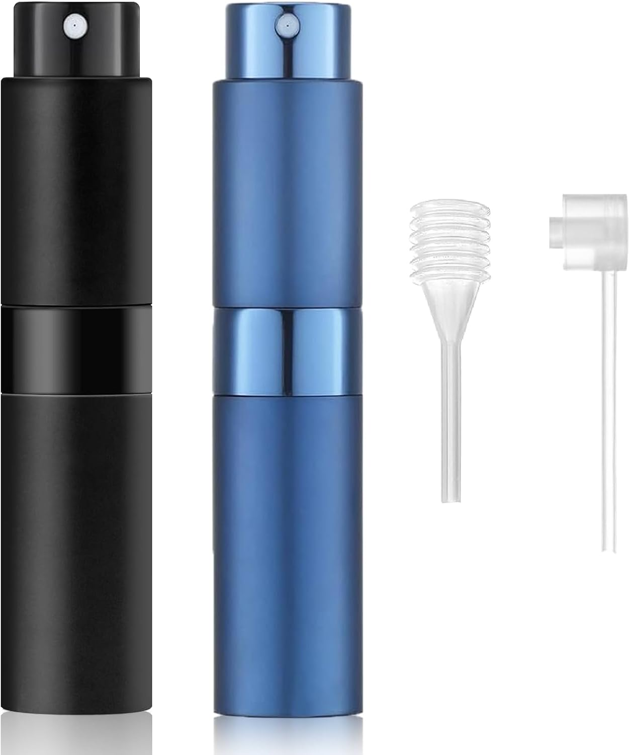 8ML Mini Travel Perfume Atomiser - 2Pcs Refillable Spray Bottles for Holiday & Travel