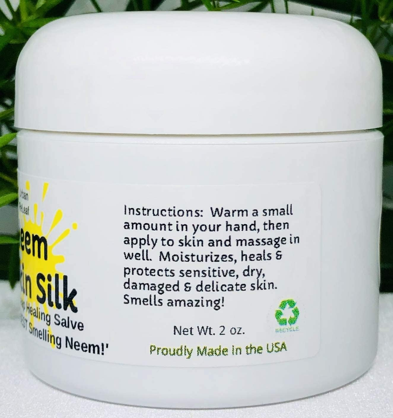 NEEM SKIN SILK Restoring 100 NATURAL Ayurveda Balm. Soothing to Body & Soul. 60Ml Cream Healing Lotion Relief Gentle Repairs Dry Skin Vegan. Vitamins Rejuvenate. Feed Your Skin... Rub It in Organic Shea Butter, Coconut & Olive Oil, Soywax, Organic .. image number 1