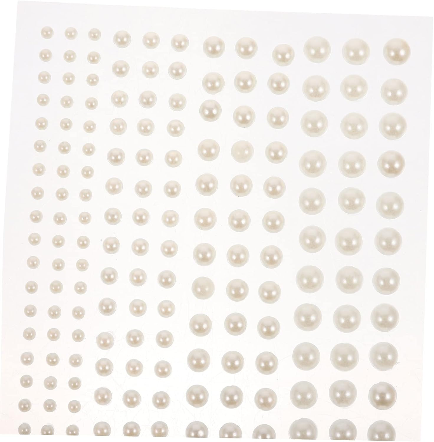 SEWOART Pearl Decoration Stickers DIY Mini Pearl Stickers for Women Face Beauty Crafts 10 Sheets image number 3