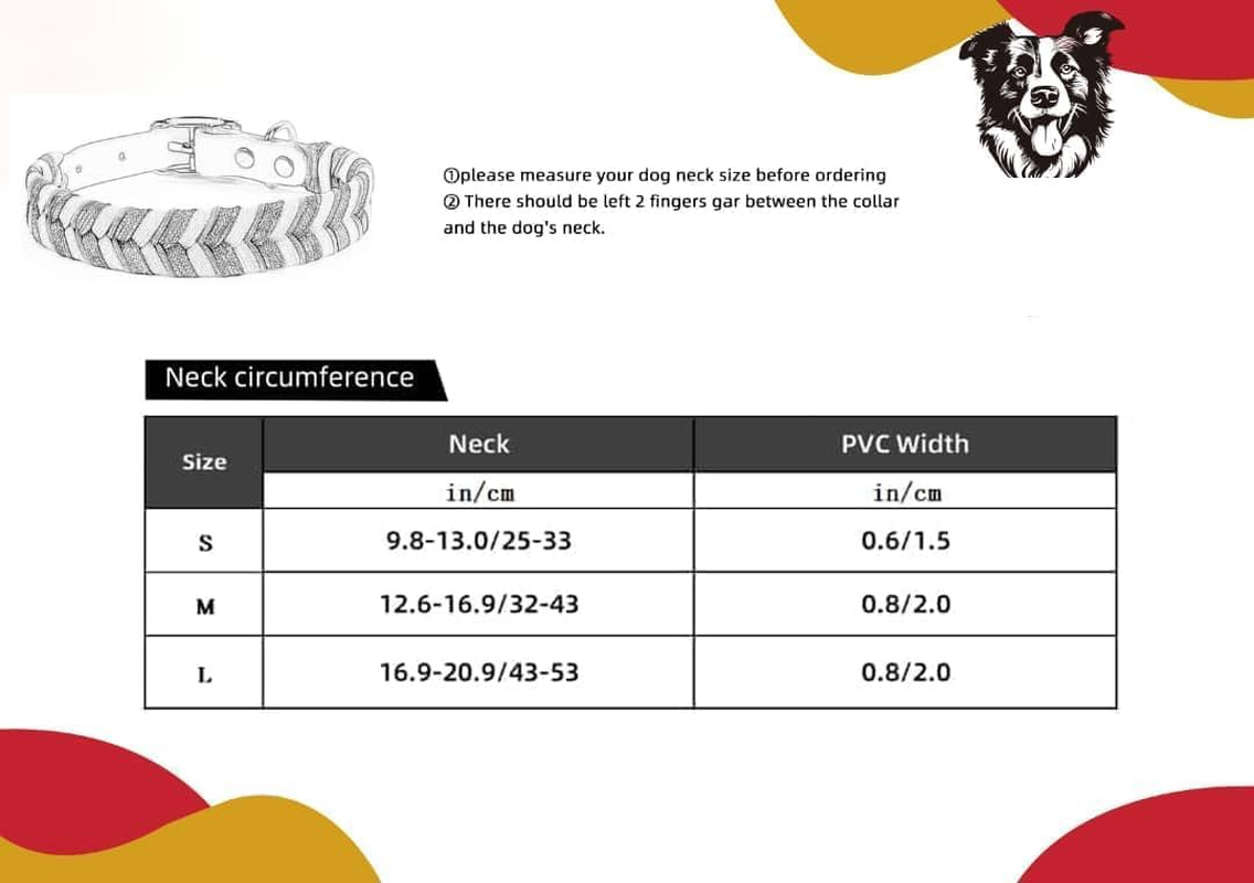 Handmade PVC Coated Dog Collar | Luxury Braided Waterproof Collar for Small to Large Dogs | Adjustable, Durable & Easy to Clean | Stylish Design for Walks & Training. Rose Blush/Cream, Small image number 5