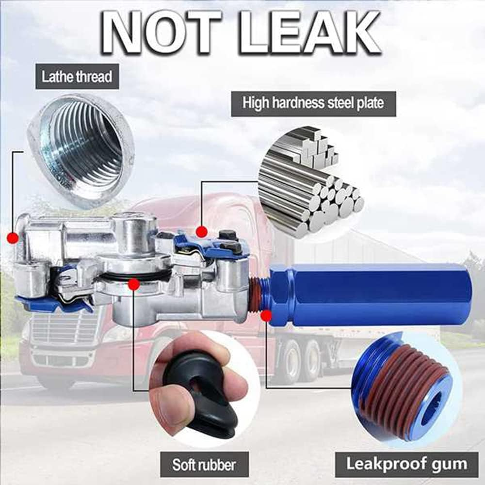 Glad Hands Grips, Gladhand Handle Set for Truck Trailers Service & Emergency Brake Air Hose Easier Coupleling 1 Pair image number 2