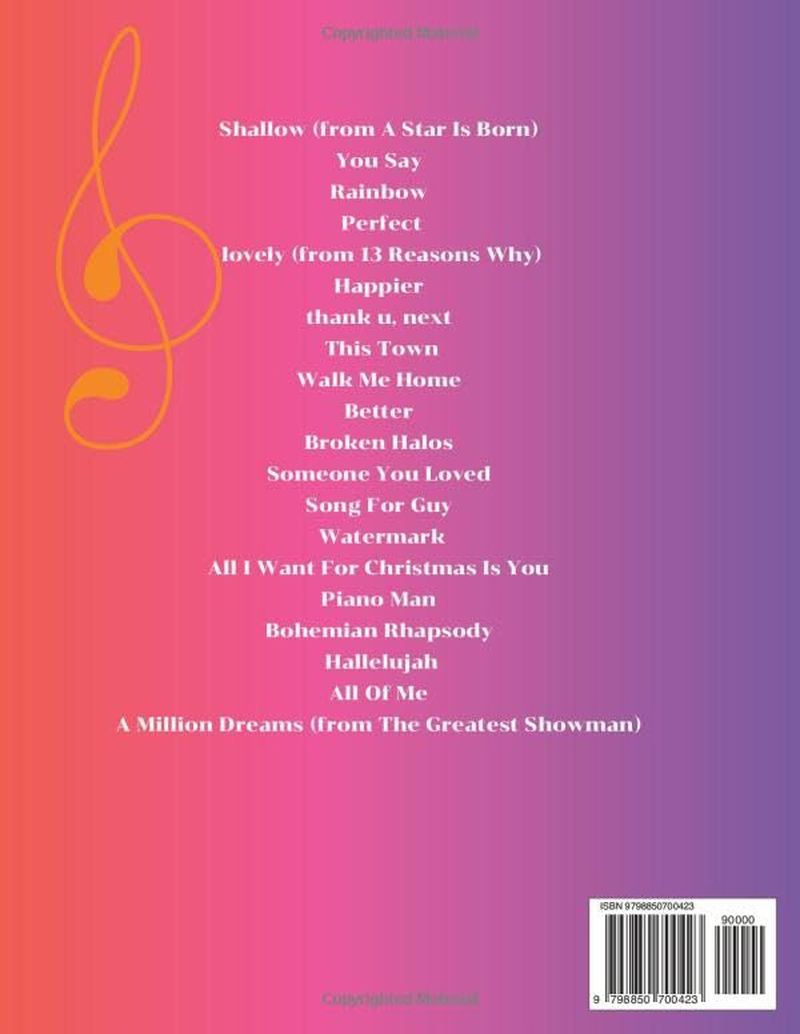 Top Hits Sheet Music Piano: 20 Songs for Piano Solo