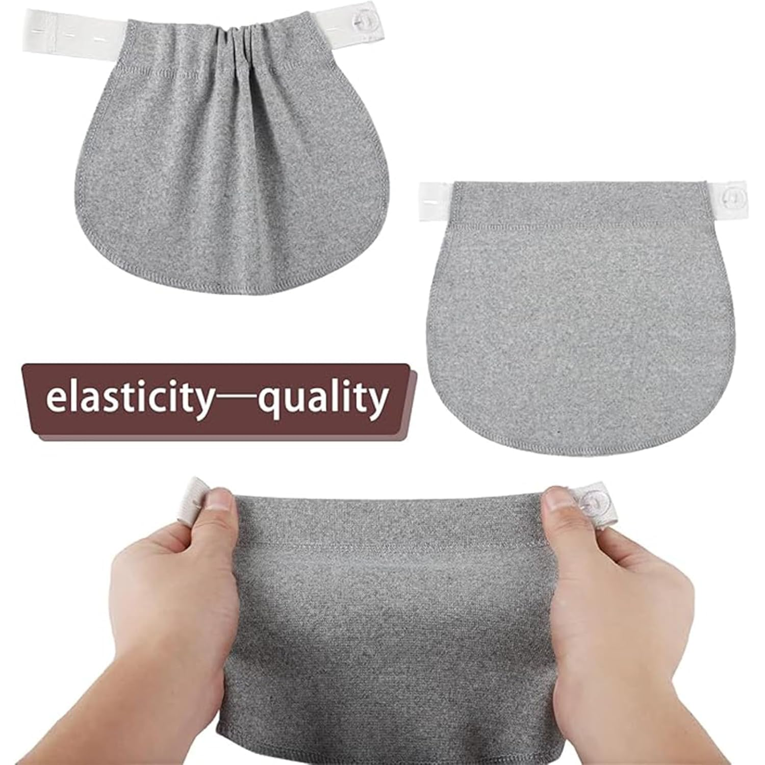 Adjustable Maternity Pants Button Extender, 8Pcs Maternity Pants Adjustable Pant Button Elastic Waistband Extender, Waist Elastic Pant Button Extenders Pregnancy Stretch Band for Pregnancy Women