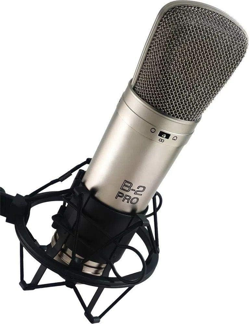 Behringer B-2PRO Large Dual-Diaphragm Studio Condenser Microphone, Silver image number 4
