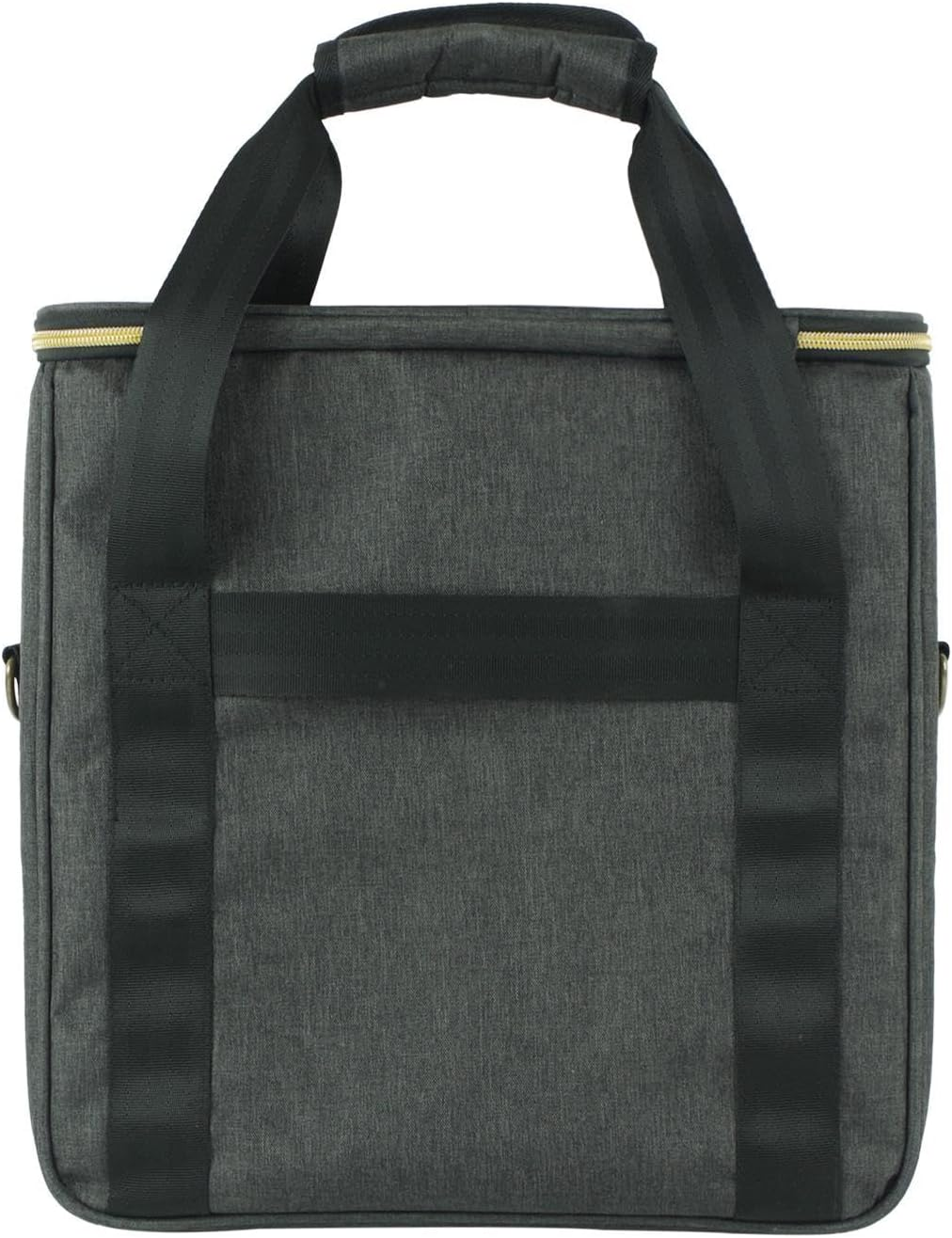 Vsenkes Record Storage Bag Vinyl Record Holder Office Holds 12" LP Albums Portable Travel with Lid Oxford Cloth CD Storage Organizer image number 3