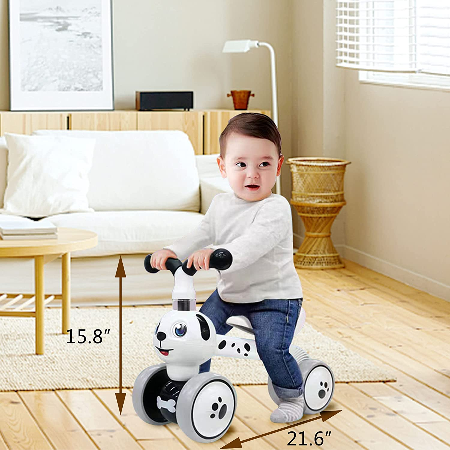Baby Balance Bikes -TEKXDD Bicycle Kids Toys Riding Toy for 1 Year Boys Girls 10-24 Months, Toddler First Bike First Birthday Gift image number 1