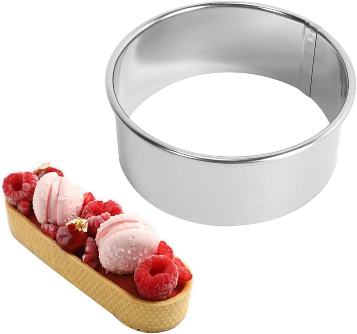 11 Pcs Cookie Cutters,Circle Cutter,Crumpet Rings,Stainless Steel Circle Cookie Cutters Set,Pastry Cutters in Graduated Sizes for Donut and Scone(11 Pack Round) image number 1