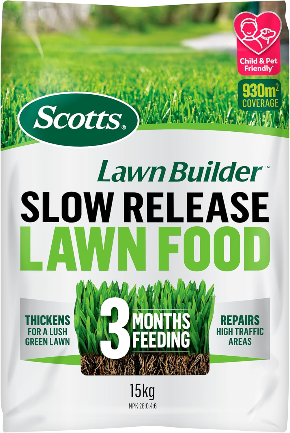 Scotts Lawn Builder Premium Lawn Fertiliser, 15 Kg image number 3