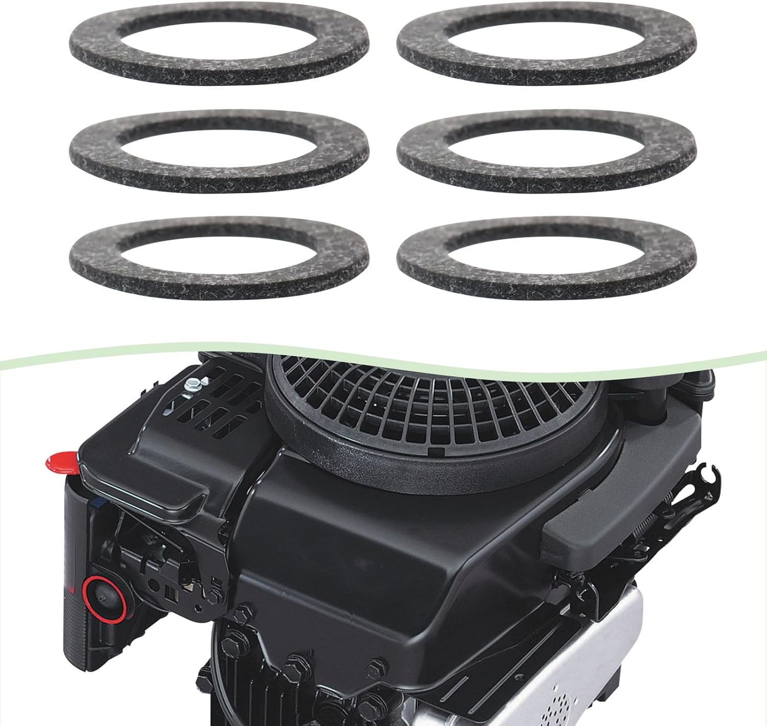 24PCS Carburetor Float Bowl Gasket Compatible with Briggs & Stratton 498260 271716 Inner Diameter 9.7Mm Outer Diameter Carburetor Bowl Seal 14.5Mm Dark Gray image number 4