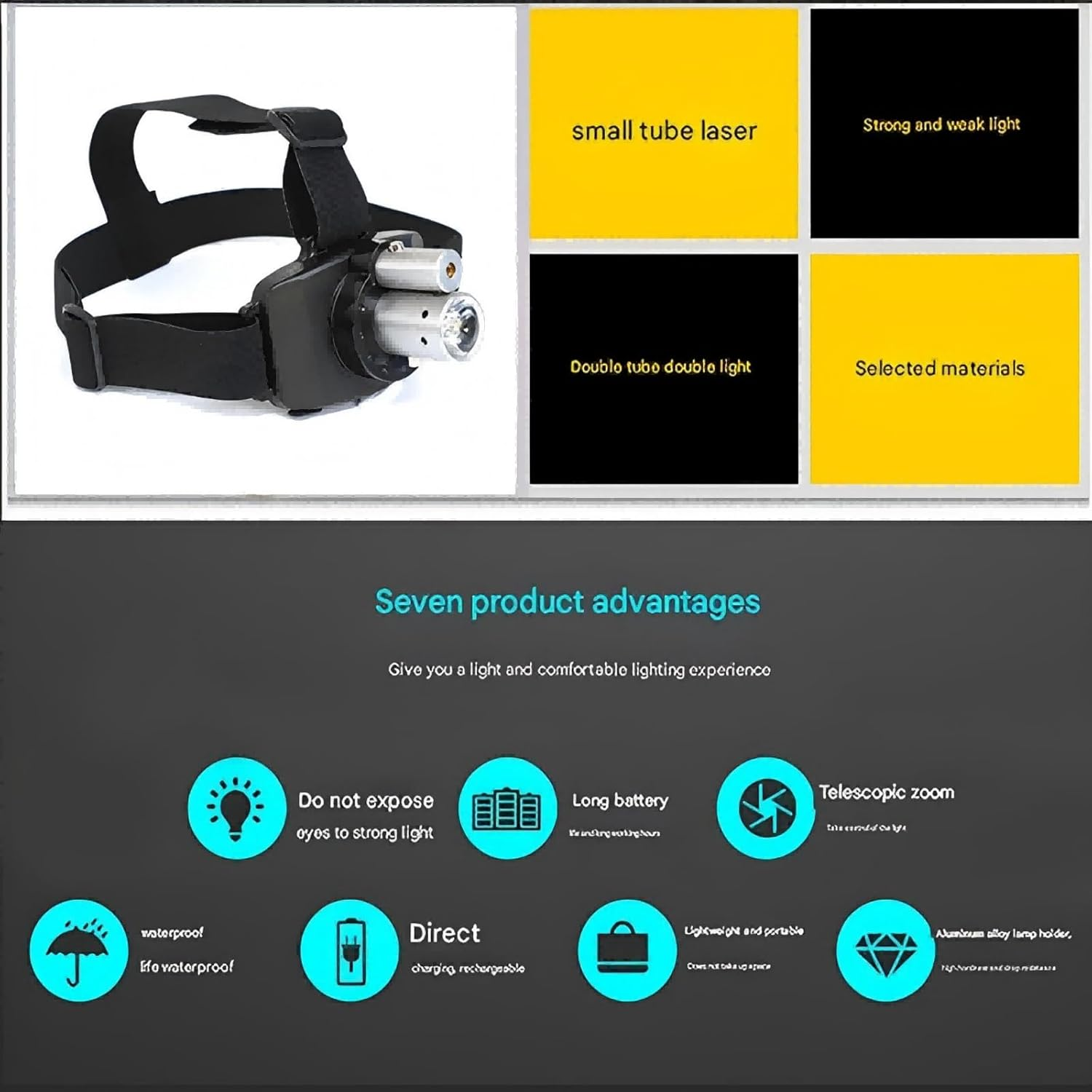 2025 New Laser Headlamp Carlo Rinaudo Adjustable Sensory Motor Function Therapy Device Excercise with Diagrams Motion Control Testing and Physical Therapy USB Charging Cable OT PT image number 4