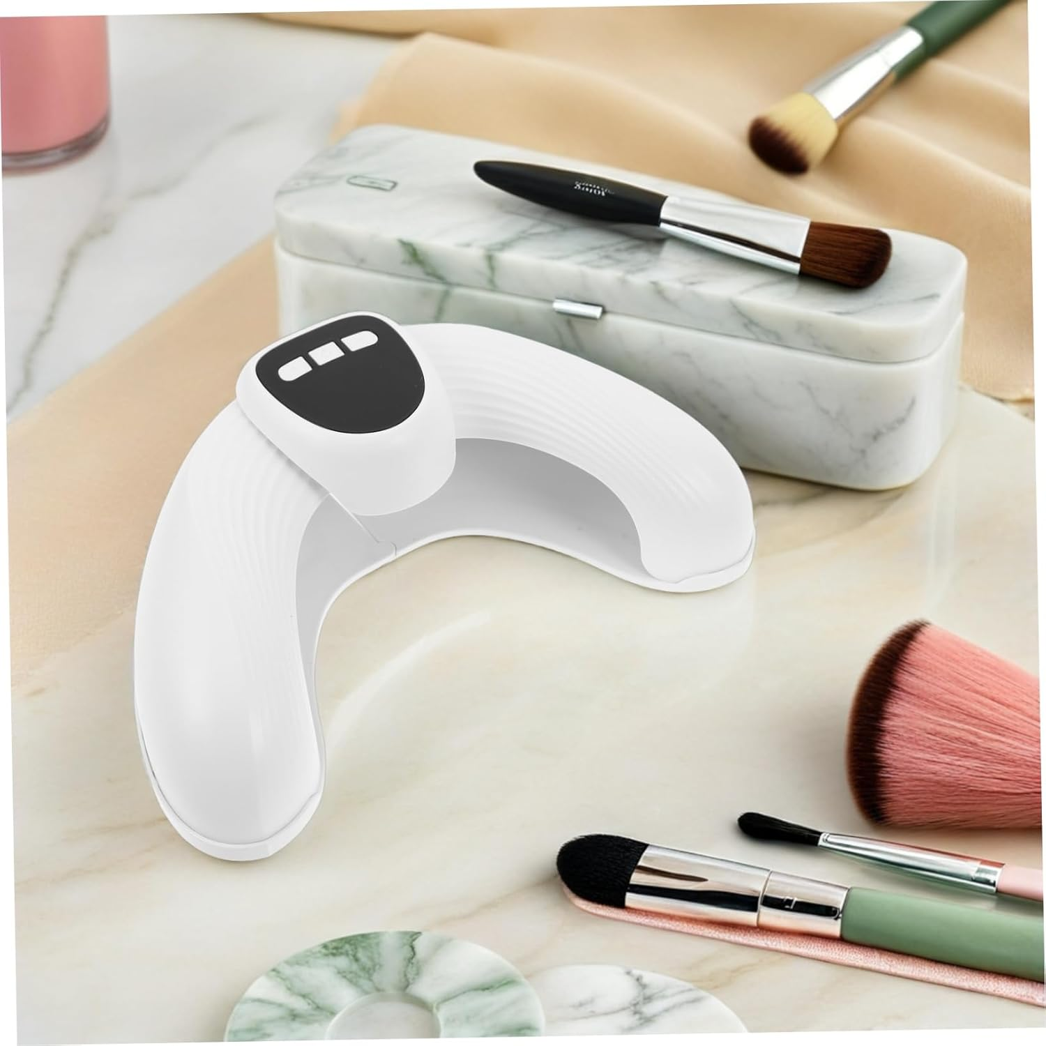 FOYTOKI UV LED Nail Dryer U Shaped Dual Light Source Gel Polish Lamp with Automatic Sensor Fast Curing for Home and Salon Use Portable Stretchable Design for Efficient Manicures image number 3