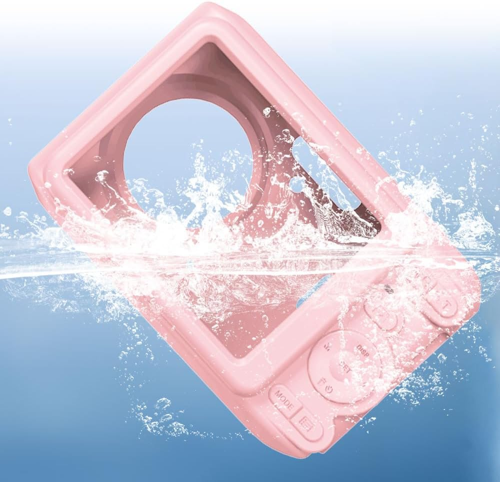 Tedubax Case for Kodak PIXPRO FZ45 Case, Soft Silicone Case for Kodak PIXPRO FZ45 - Anti-Scratch Slim Fit Lightweight Protective Case - Pink - Black image number 2