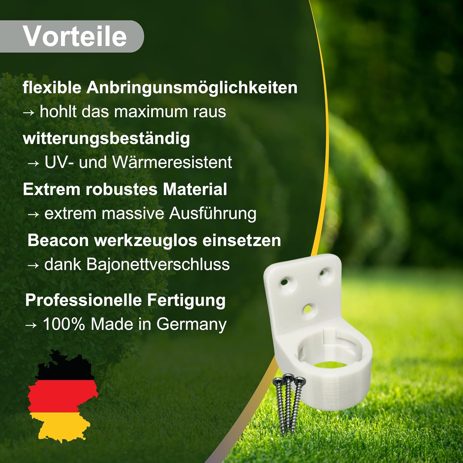 Wall Mount Compatible with GOAT G1 Beacon for GOAT G1, G1-800 and G1-2000 Models Including Screws image number 3