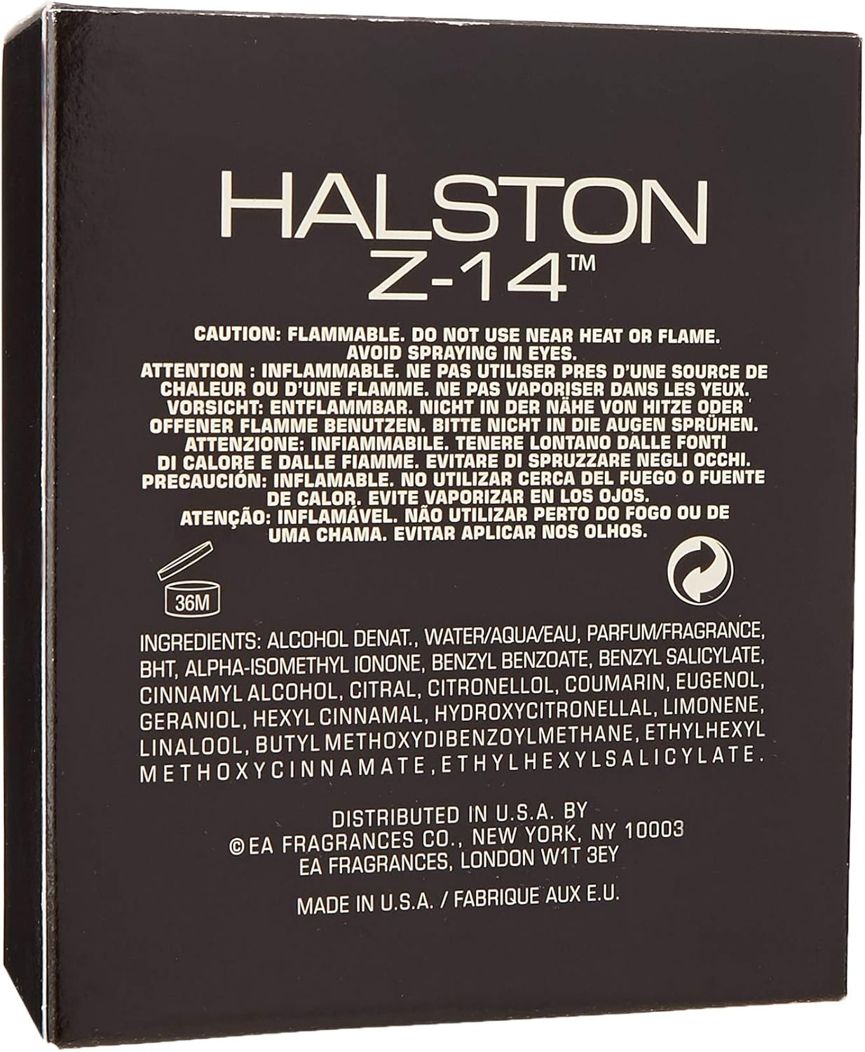 HALSTON Z-14 Cologne Spray, 236Ml (0719346181051) image number 3