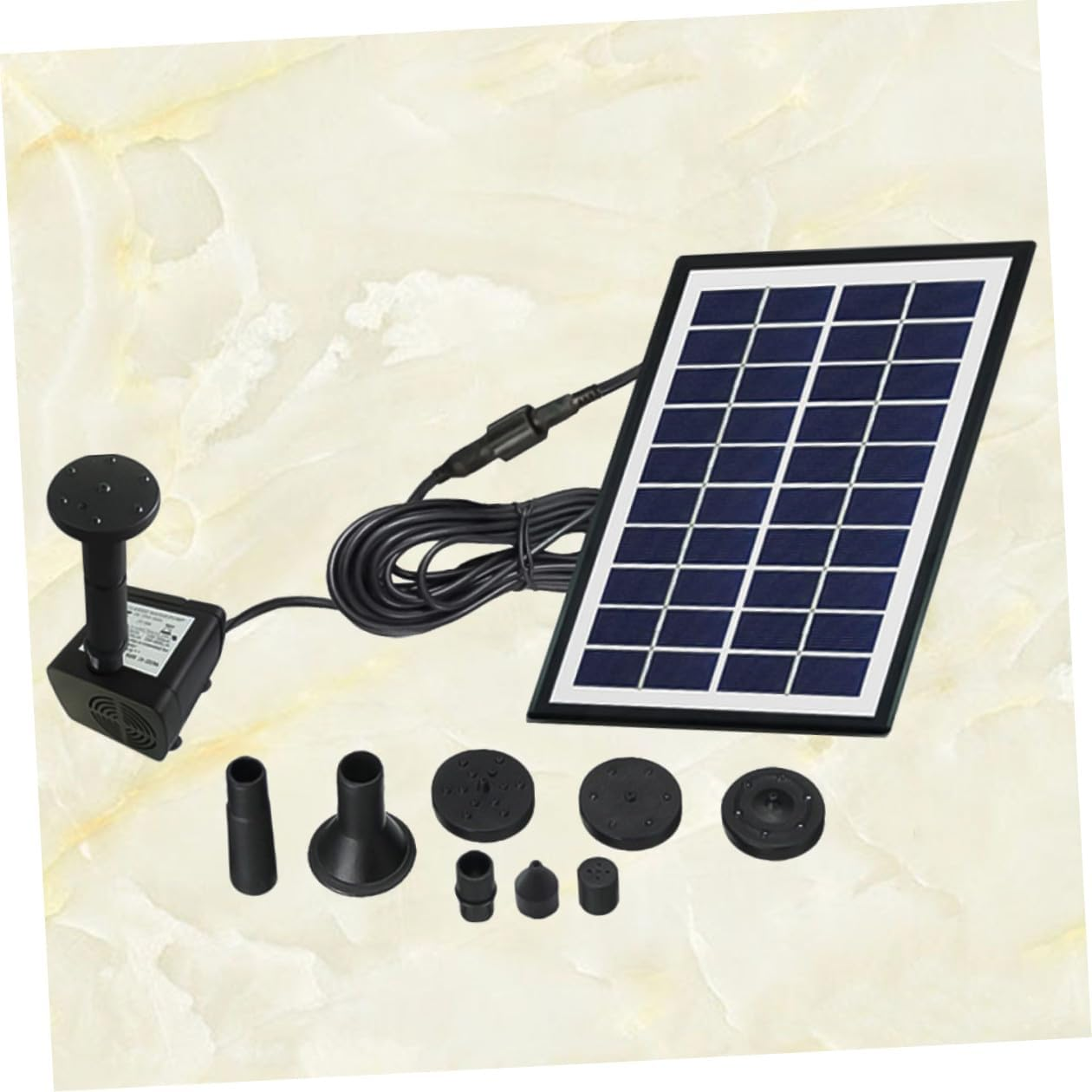 Solar Floating Fountain Pump Solar-Powered Garden Aerator for Outdoor Fish Tank Water Circulation Water Fountain for Bird Bath and Small Pools image number 2