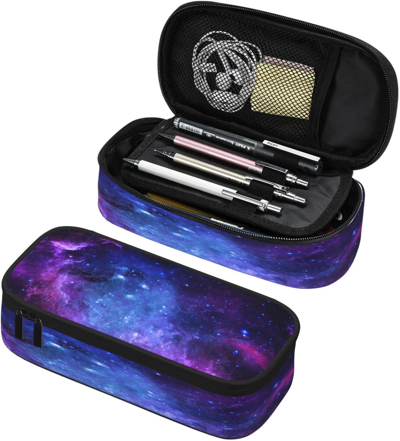 Large Capacity Pencil Case Organizer Universe Space Galaxy Nebula Zipper Pencil Pouch Bag for Girls Boys Teens Adults School Office Storage Bag Pencil Holder Students Stationery Bag Makeup Bag, image number 4