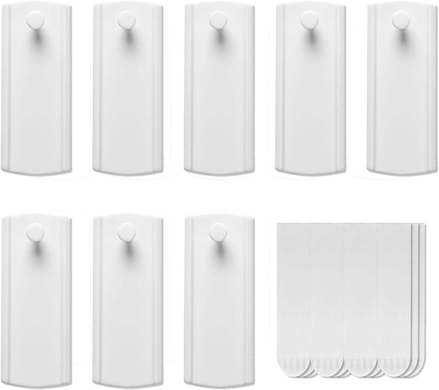 Lyvixora Large Universal Frame Hanger Kit, 8 Picture Hangers, 12 Large Removable Adhesive Strips, Damage Free Picture Hanging Hooks Heavy Duty, No Nails Picture Hooks for Walls, Doors & Closets image number 4