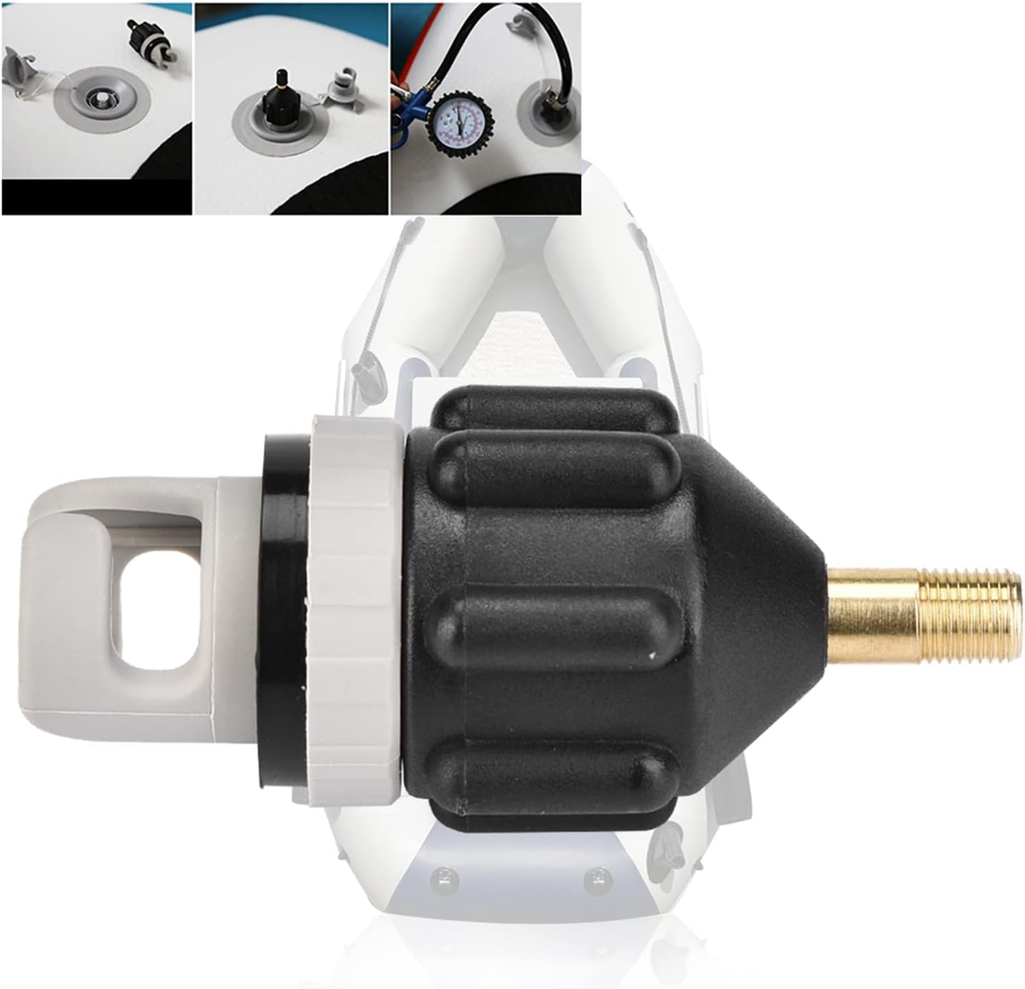 Durable SUP Pump Adaptor Quick Inflation Convenient Use for Inflatable Boat Reach Suggested PSI 5-10Min for Beach Enthusiasts