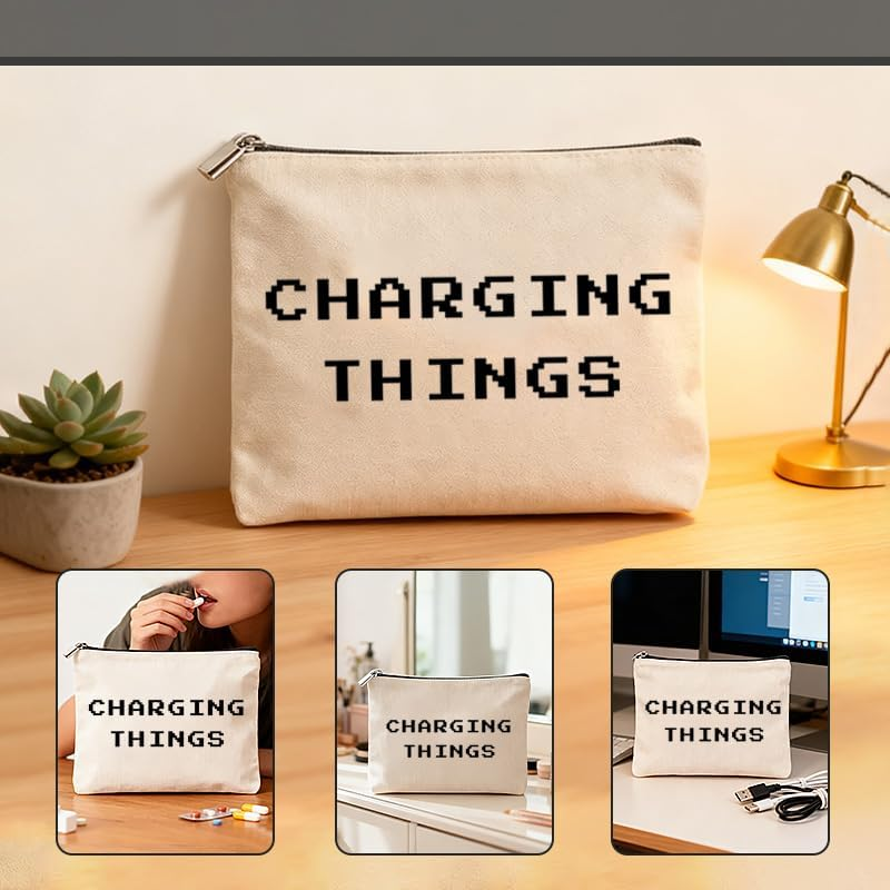 Charger Cable Organizer Bag Case Pouch Small Airplane Travel Essentials Cord Chargers Plugs Electronics Case Storage Tech Bags Christmas Gifts for Traveller Gamer Business Vacation Travel Gadgets