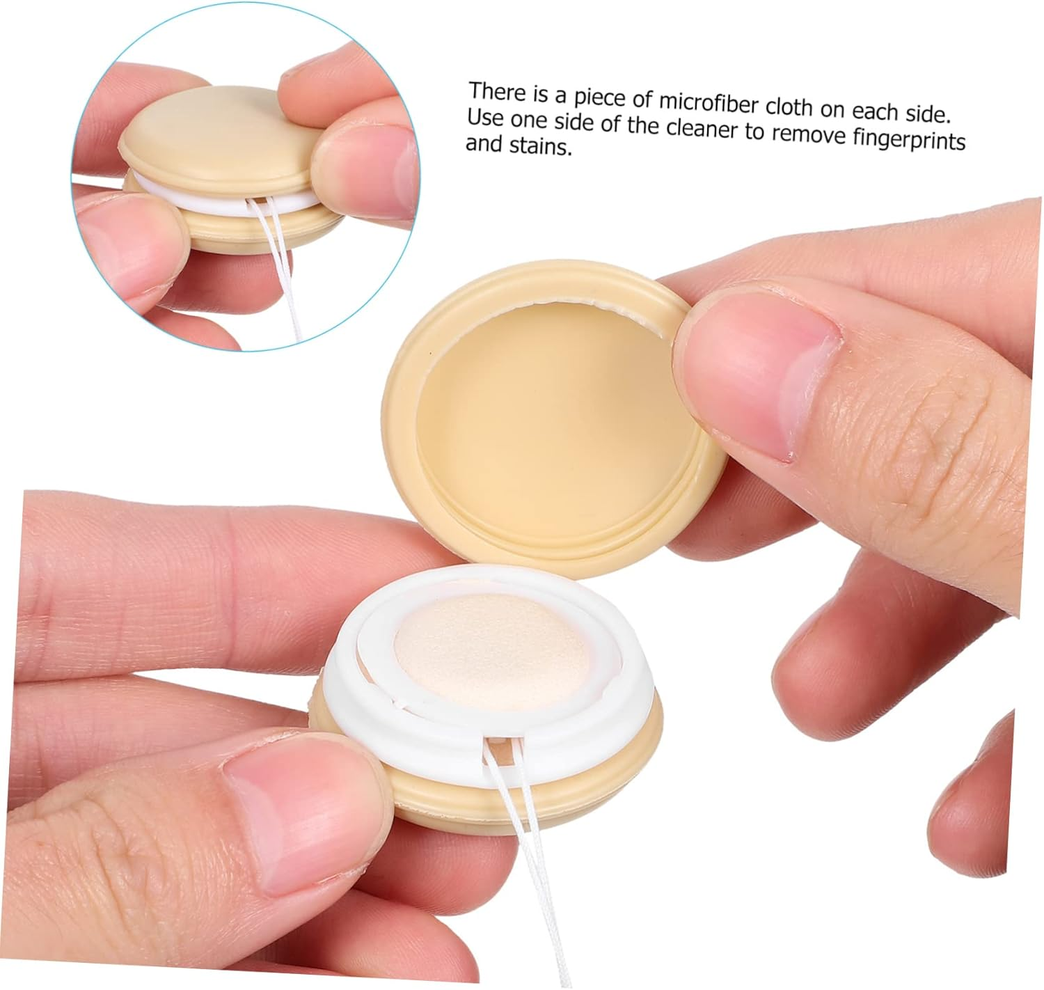 TEHAUX 18Pcs Macaron Phone Screen Cleaner Wipes Set Decorative Lanyards, Portable Mobile Phone Cleaning Wipes for Smartphones, Random 4-Color Mix, Suitable for Daily Use and Travel image number 2