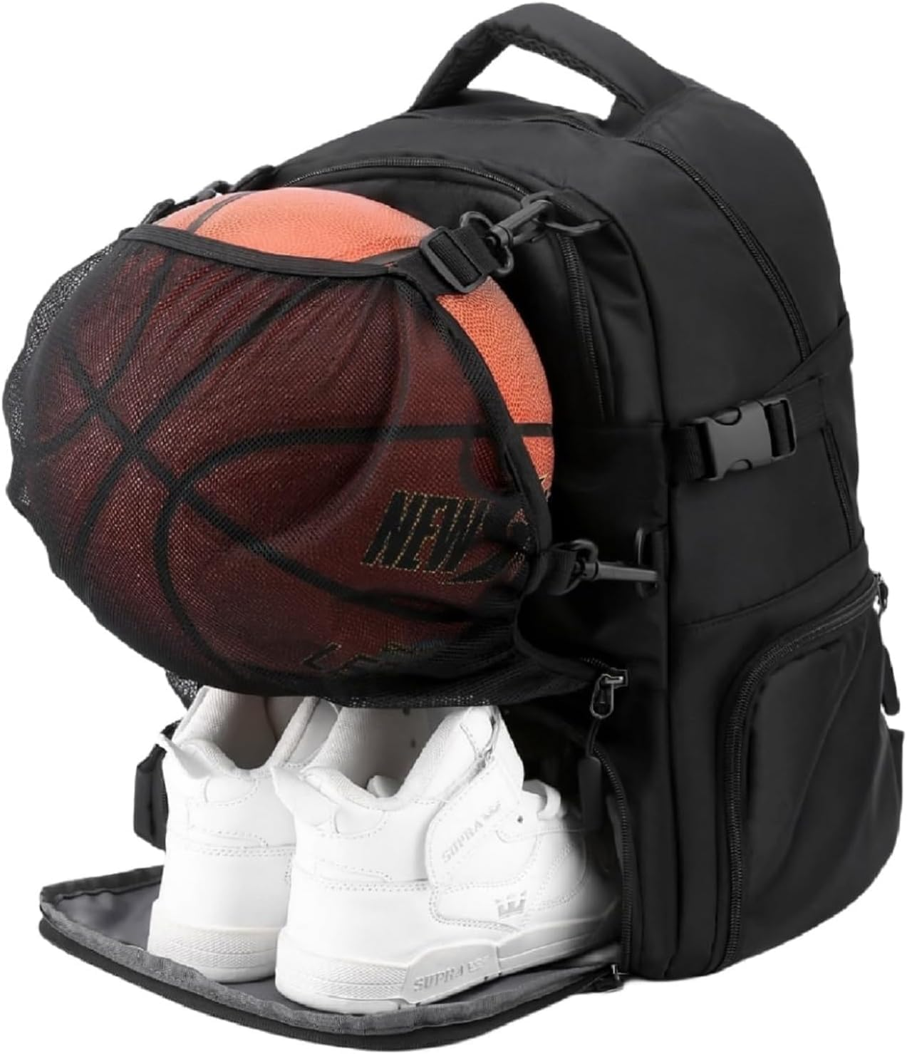 Basketball Bag Soccer Backpack Sports Equipment Bags with Separate Ball Holder&Shoes Compartment&Shoe Organizer for Volleyball image number 6
