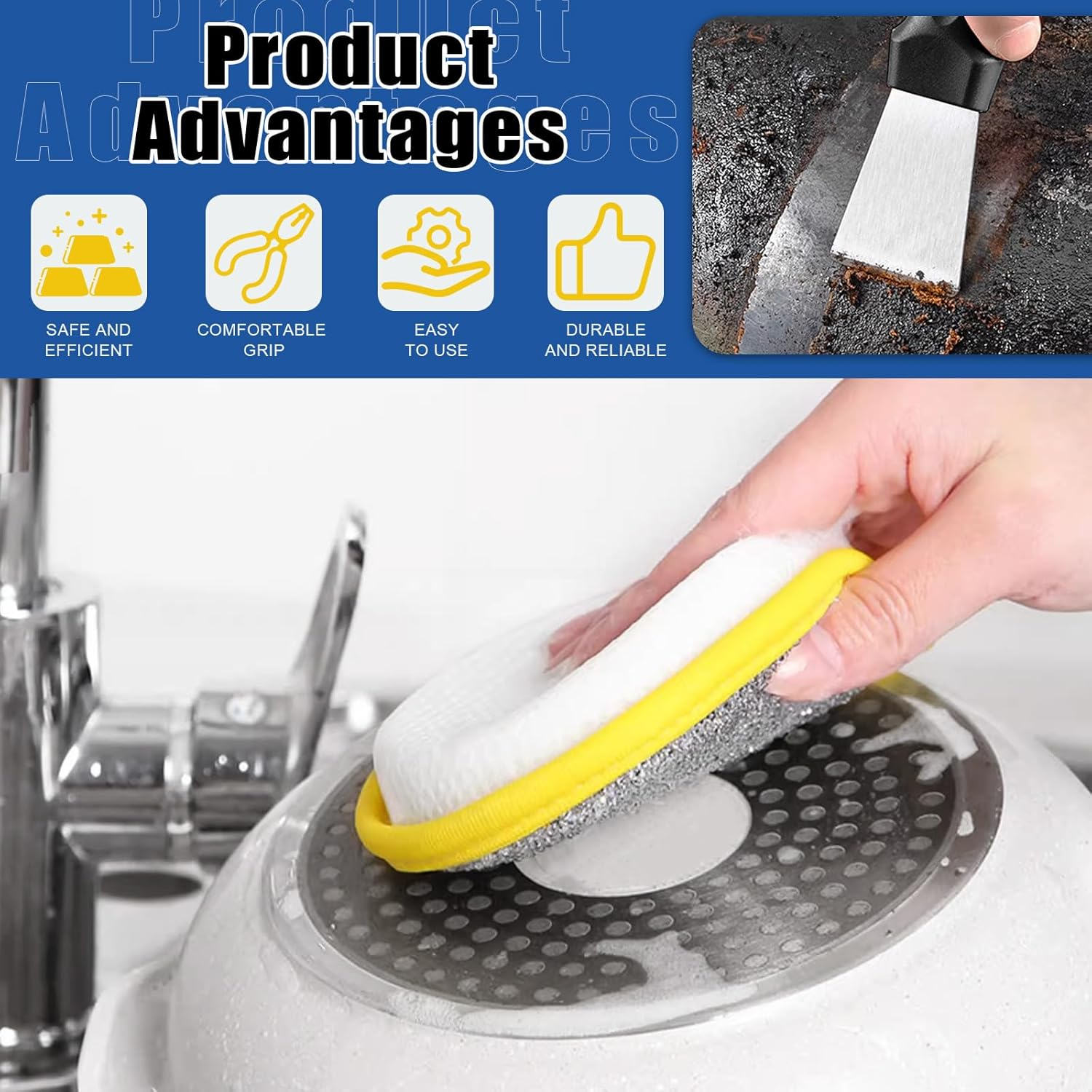 Glarks 20Pcs 3 Styles Crevice Cleaning Brush Set, Hard Bristle Cleaning Supplies, Multifunctional Hard Bristle Gap Cleaning Brush Tools, Gap Cleaning Brush for Groove Window Tracks Bathroom Kitchen image number 4