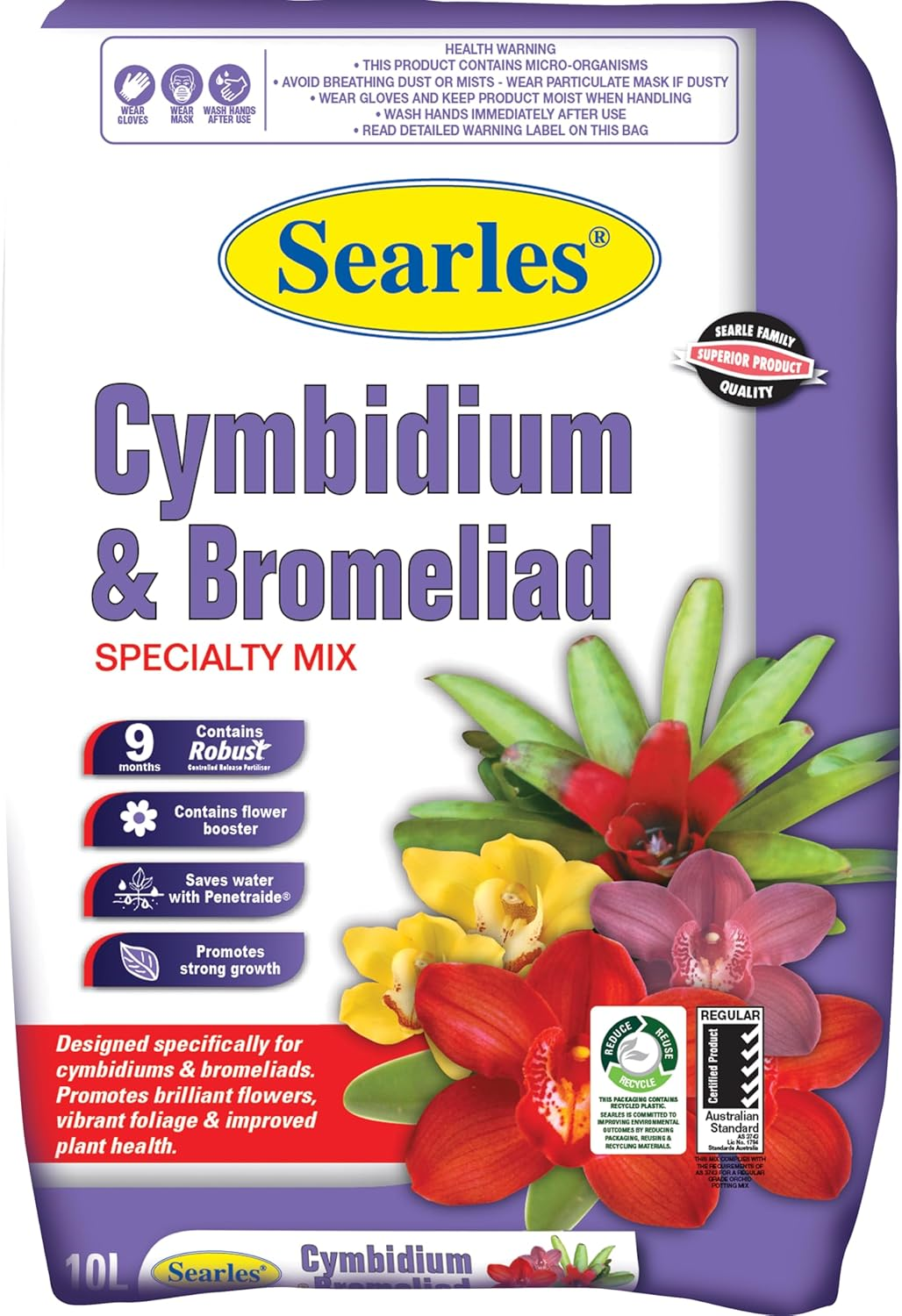 Searles Cymbidium & Bromeliad Specialty Mix 10 Litre