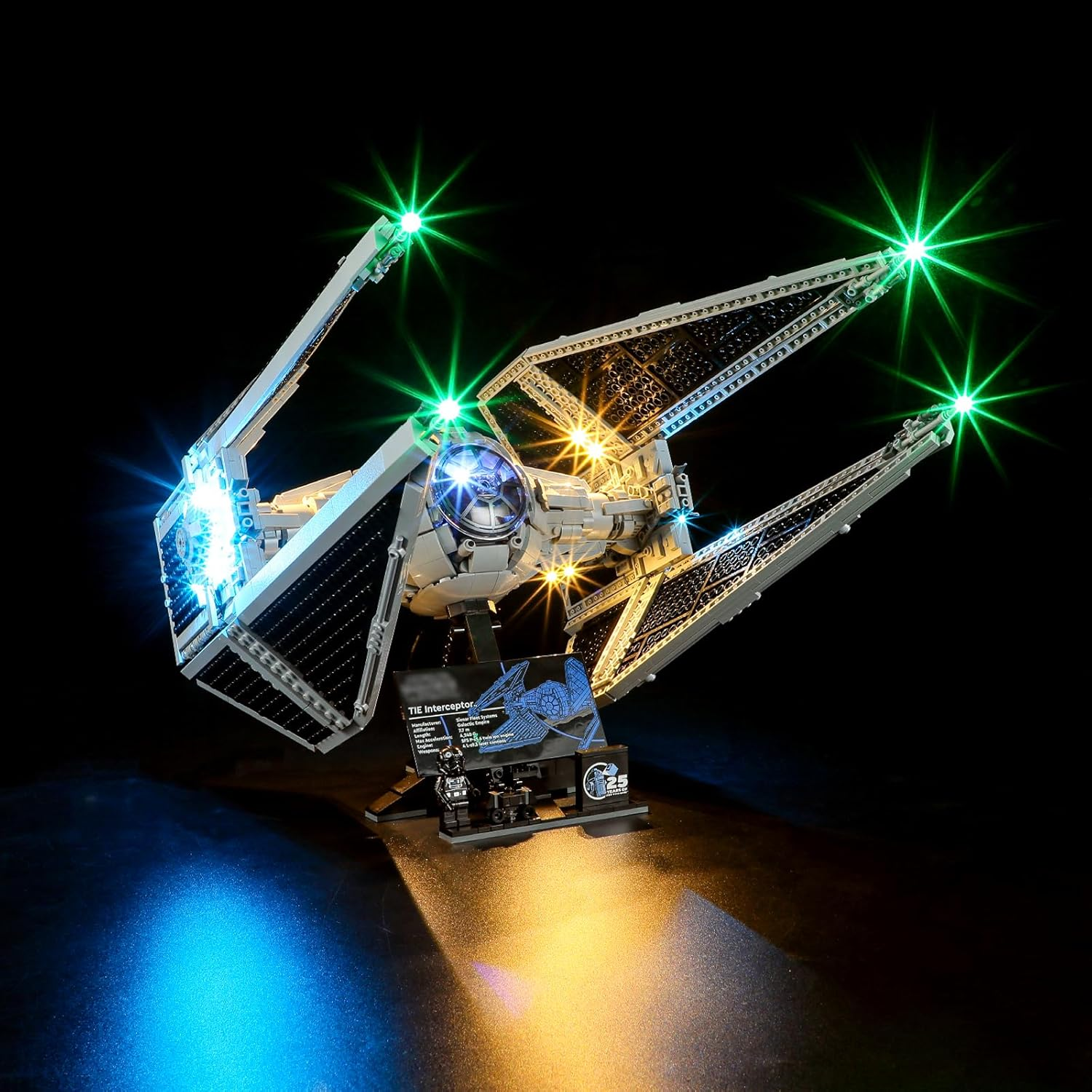GEAMENT LED Light Set Compatible with  Tie Interceptor 75382 (Model Set Not Included) image number 3