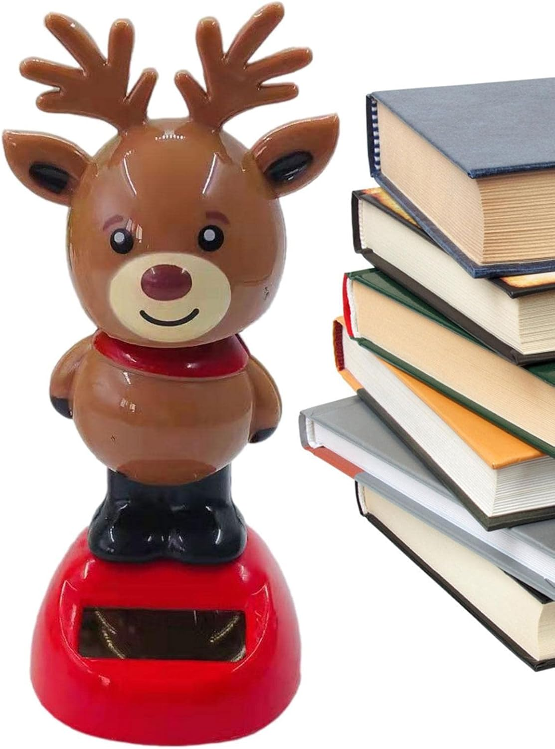 Solar Powered Dancing Toys - 1/4 Swing Figurines Toys for Car Dashboard Decorations, Figures Elk Santa Snowman Figure Solar Toys for Home Car Window Ornaments