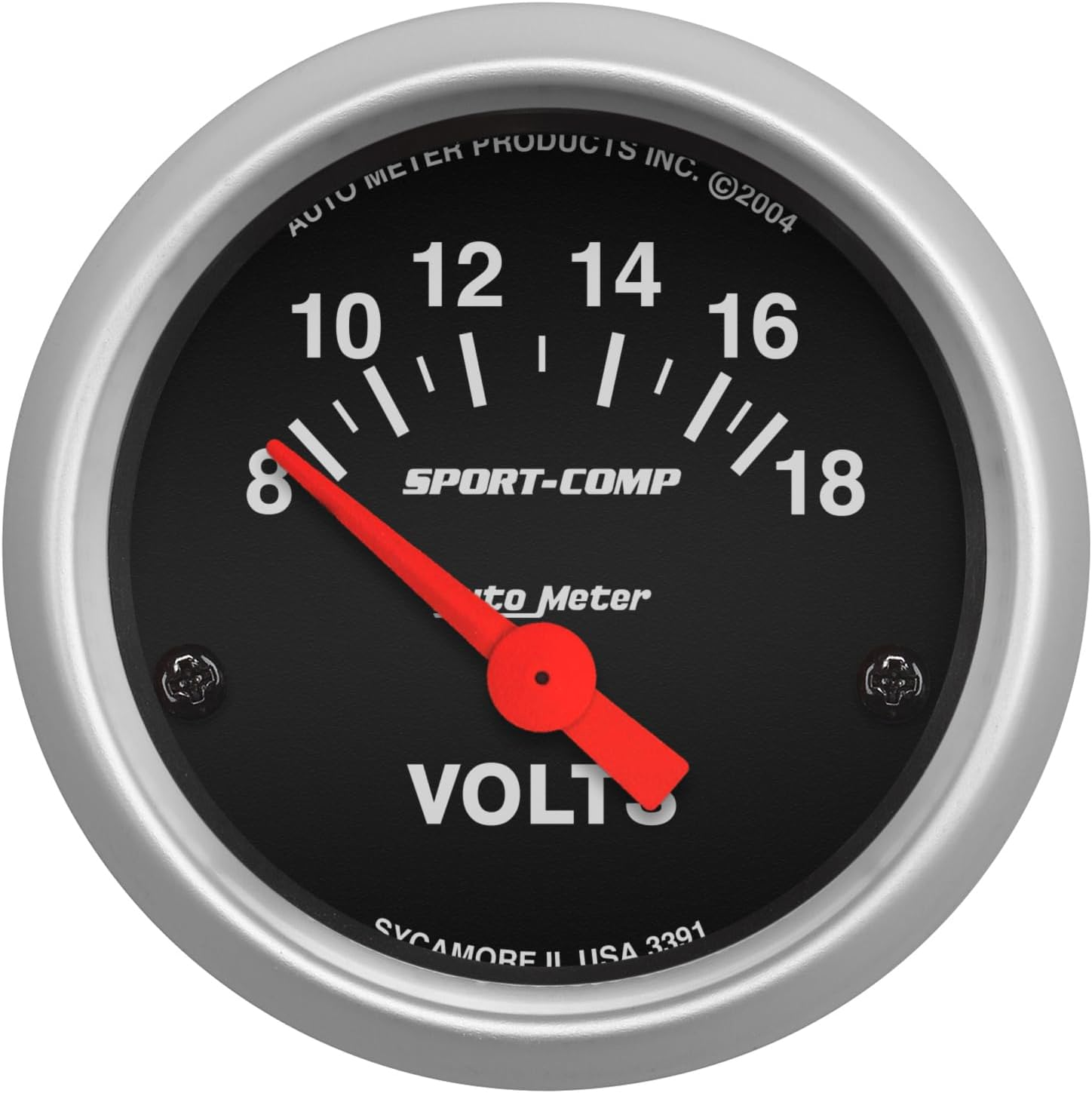 Autometer Sport-Comp Voltmeter Gauge, 2 1/16 Inch