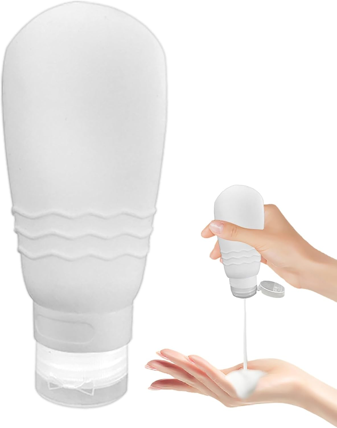 Travel Size Silicone Bottles | Squeeze Bottles Reusable Portable Cosmetic Supplies for Gel, Shampoo, Conditioner, Lotion, Cream Maciun image number 6