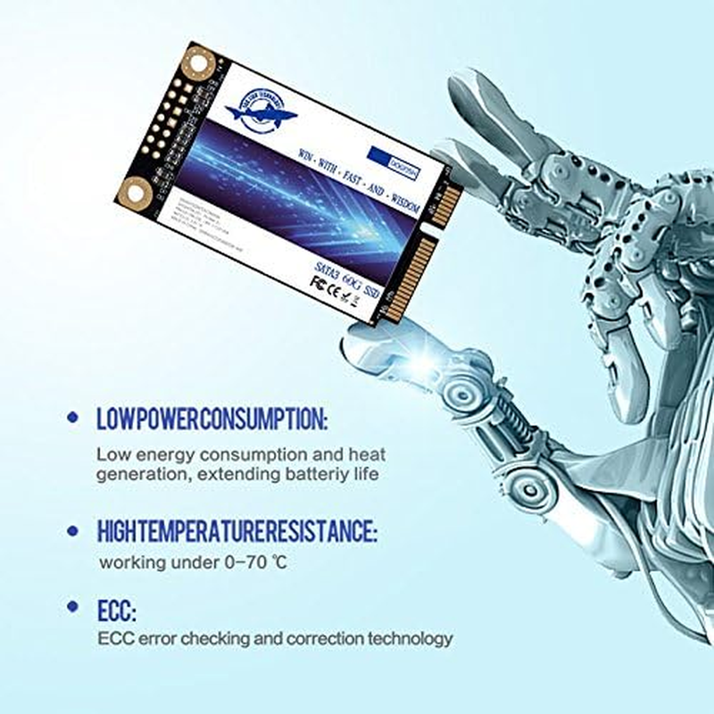 Dogfish Msata 60GB Internal Solid State Drive Mini Sata SSD Disk (MSATA 64GB) image number 3