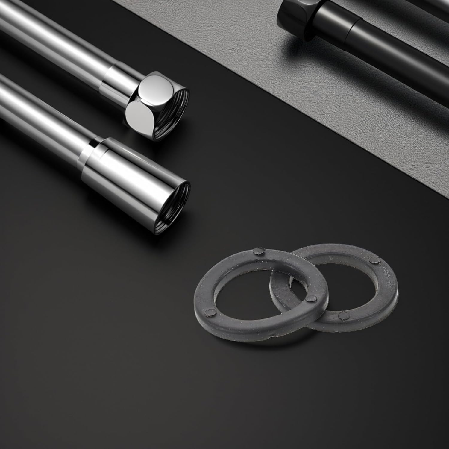 JOINPAYA 20 Pcs Dumbbell Bar Rubber Washers Spinlock Collars for Weightlifting Fitness Training Elastic Hardware for Home and Gym Exercise Equipment Easy Installation image number 4