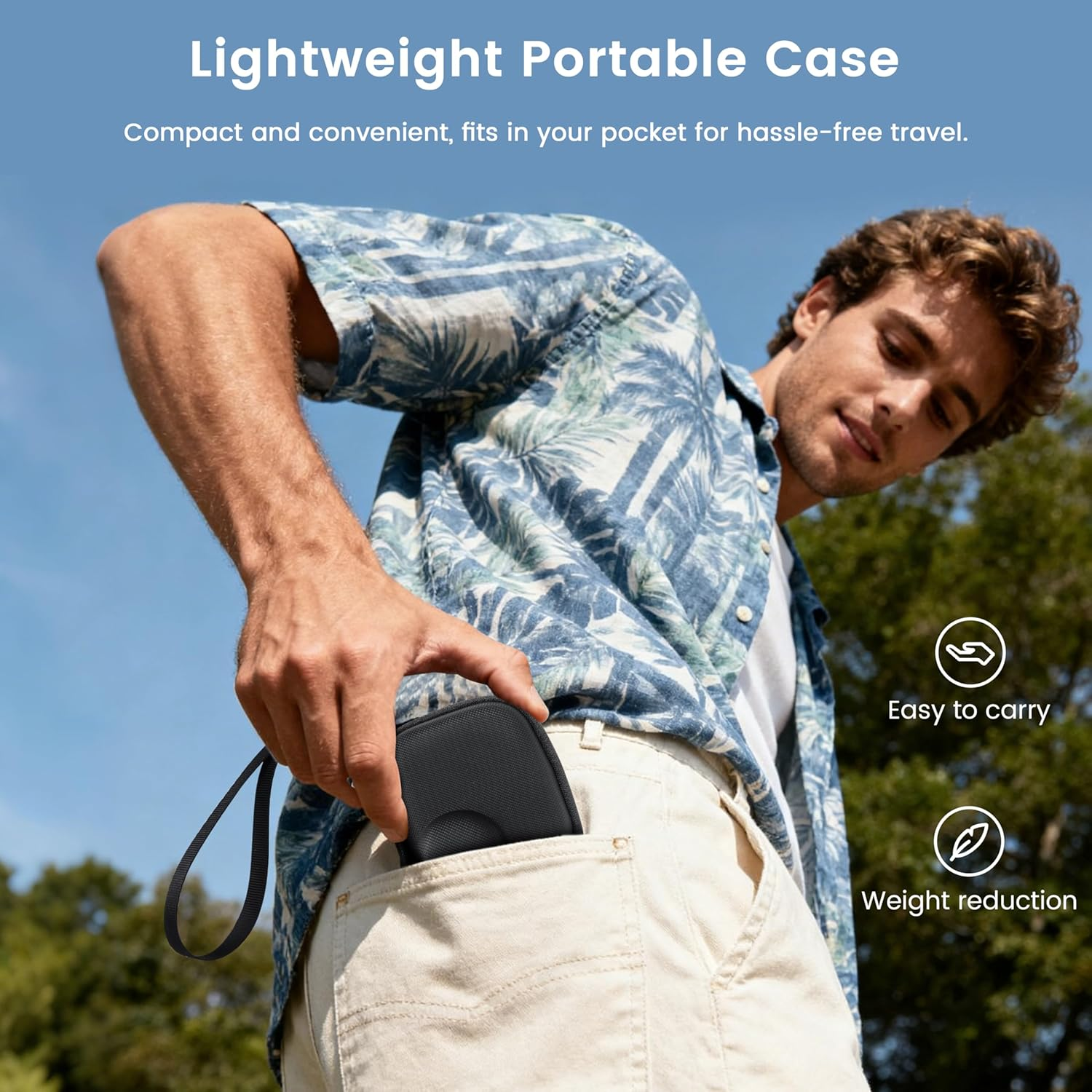 STARTRC PHOTO Osmo Nano Camera Case, Portable Storage Bag for DJI Osmo Nano Lens Protective Case, Hard Travel Bag with Wrist Strap for DJI Osmo Nano Accessories image number 6