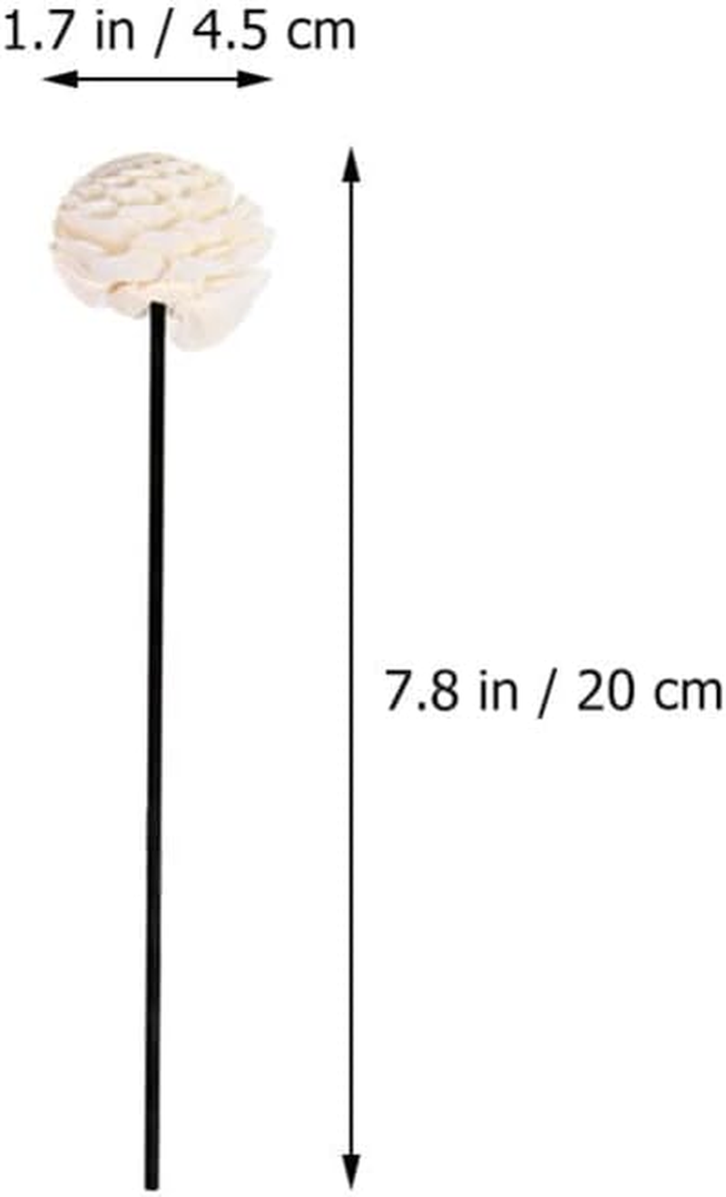 Yardwe 8Pcs Simulated Aromatherapy Flowers Rattan Household Diffuser Flower Replaceable Aroma Sticks Essential Oil Diffusers Dried Home Adornments image number 1