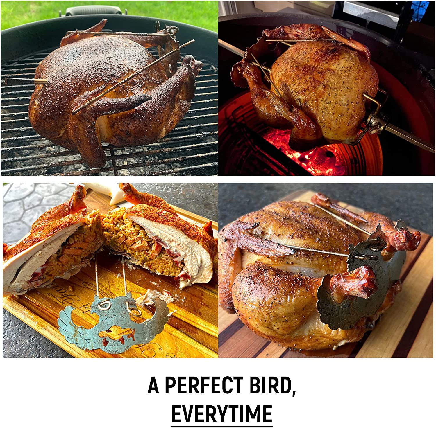 Turbo Trusser for Chicken I as Seen on Shark Tank I Cooks Evenly & Makes Meat Juicier I Easy-To-Use & Dishwasher Safe I for Ovens, Smokers, Roasters, Grills, Rotisseries, Air Fryers & Deep Fryers image number 5