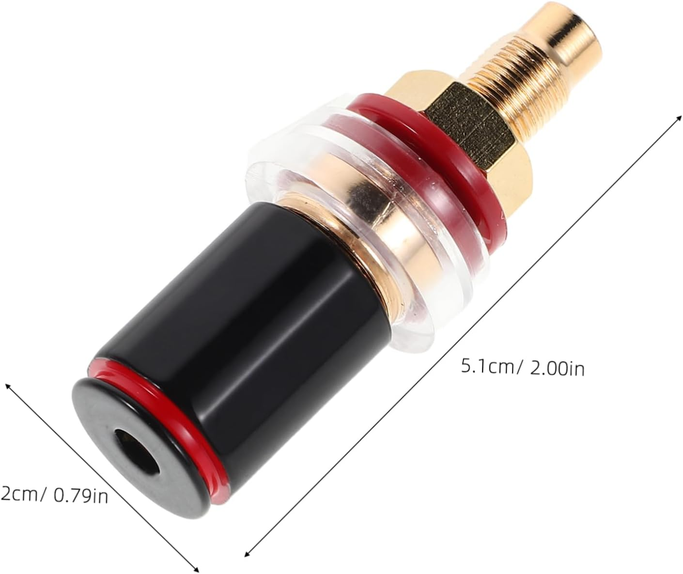 Mikinona Hifi Grade Speaker Wire Banana Plugs Connector Durable Binding Post Terminal for Home Theater and Professional Studio Audio Easy Installation High Fidelity Sound Preservation image number 2