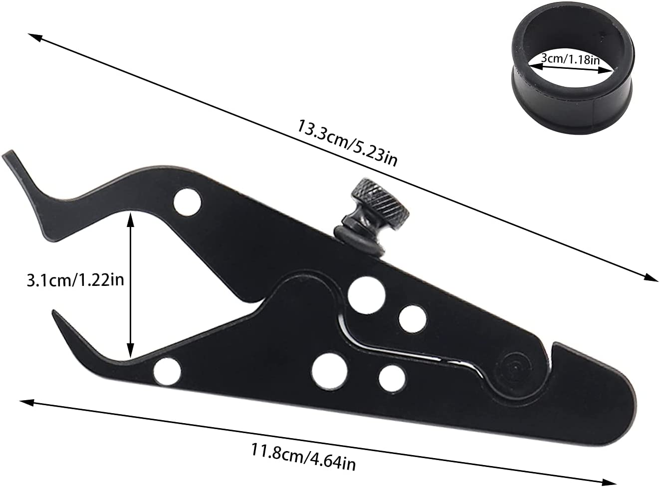 Throttle Lock Worthplanet Throttle Assist Wrist Hand Grip Lock Throttle Clamp Handlebar Control Assist Tool Cruise Throttle Clamp Aluminum with Silicone Ring for Motorcycle Sports Bikes W120031