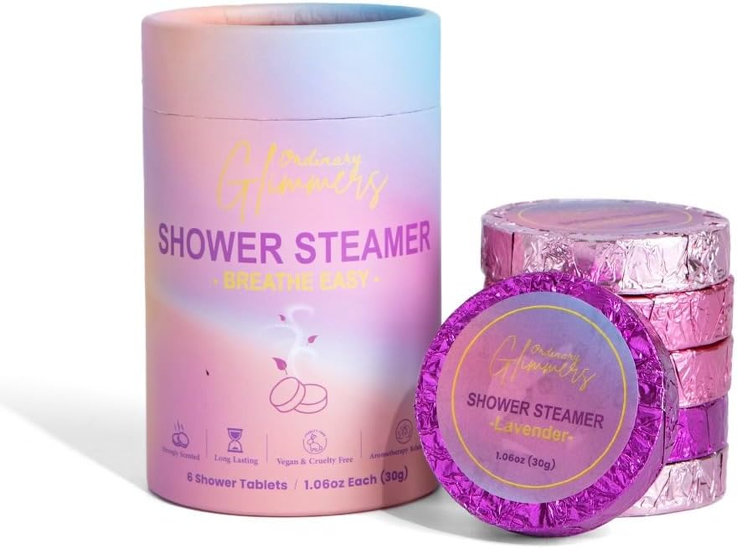 Ordinary Glimmers Shower Steamers; Lavendar, Citrus, Eucalyptus and Mint; Sampler image number 1